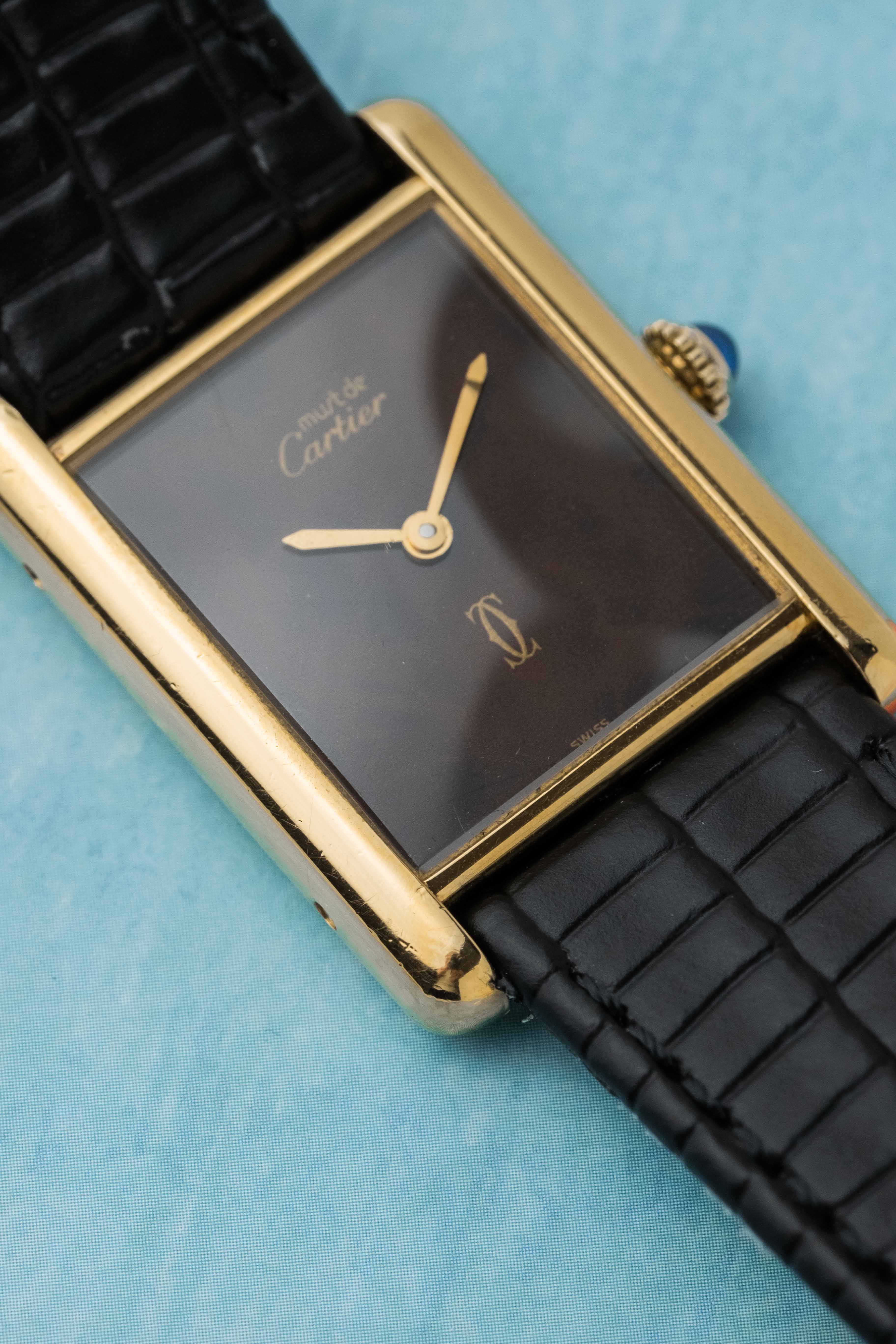 Cartier Tank Must De Cartier ‘Wood’ Dial 1970’s