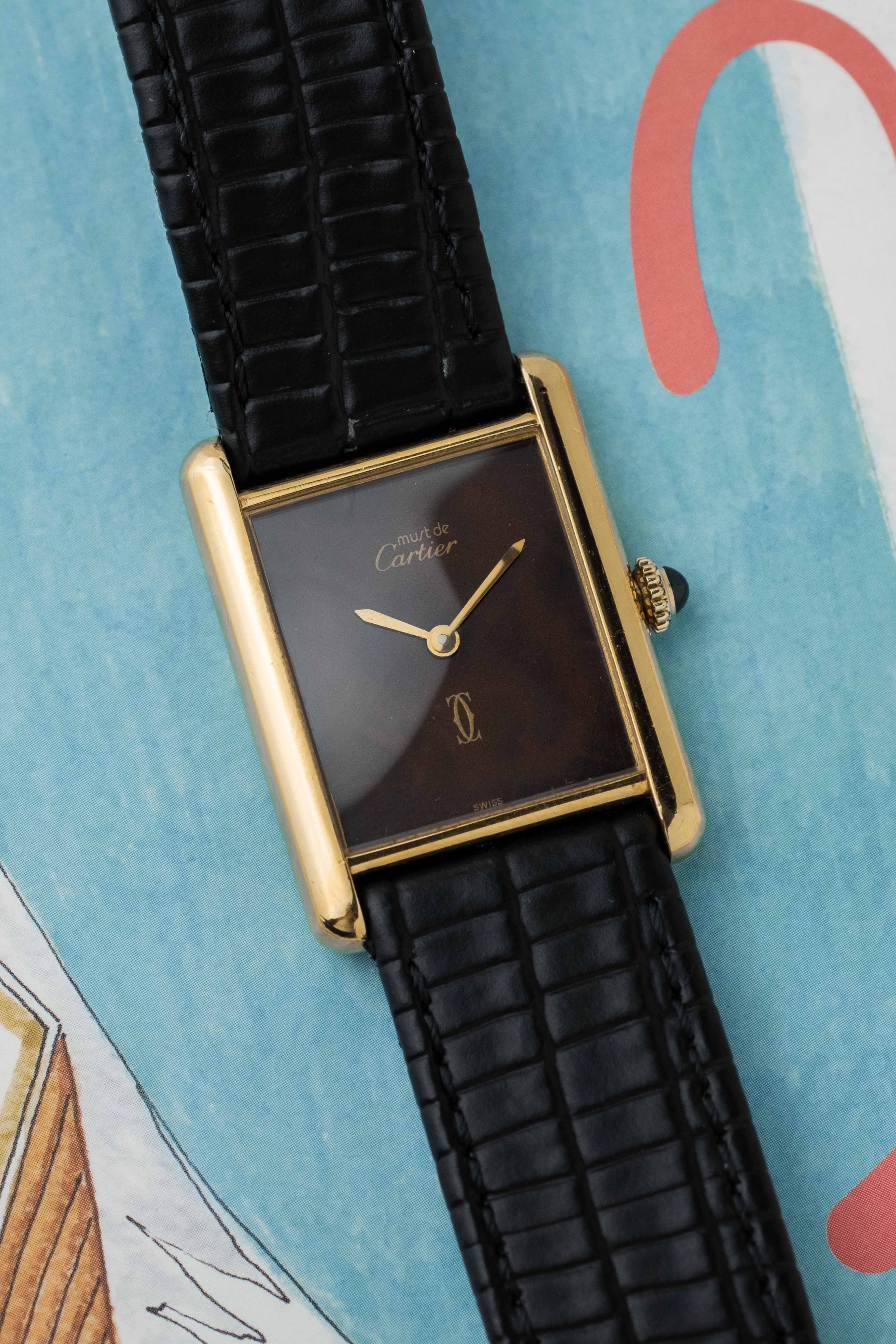 Cartier Tank Must De Cartier ‘Wood’ Dial 1970’s