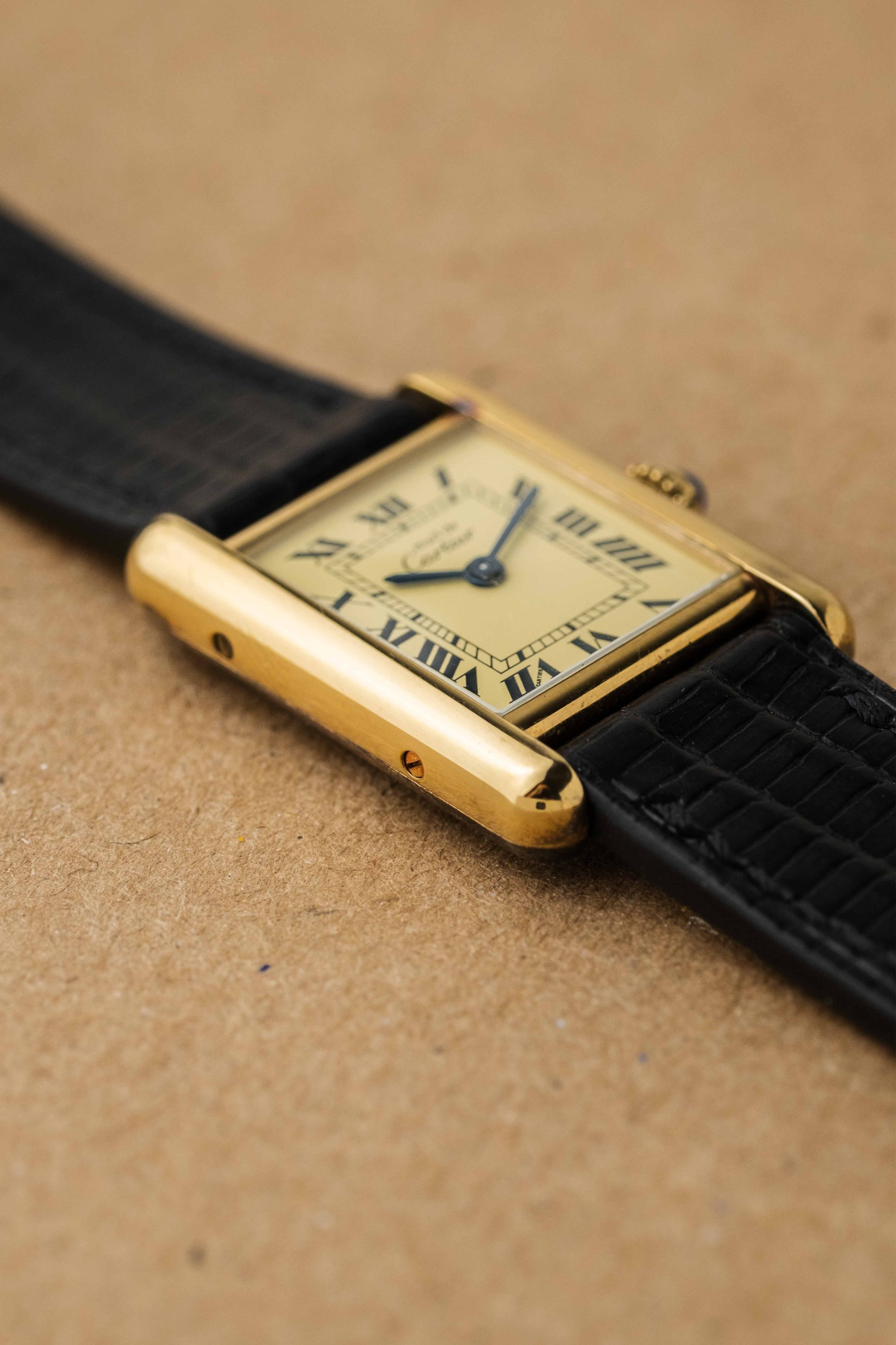 Cartier Must de Tank SM Ref. 5057001 'Lemon Roman' Dial 2005 w/ Papers