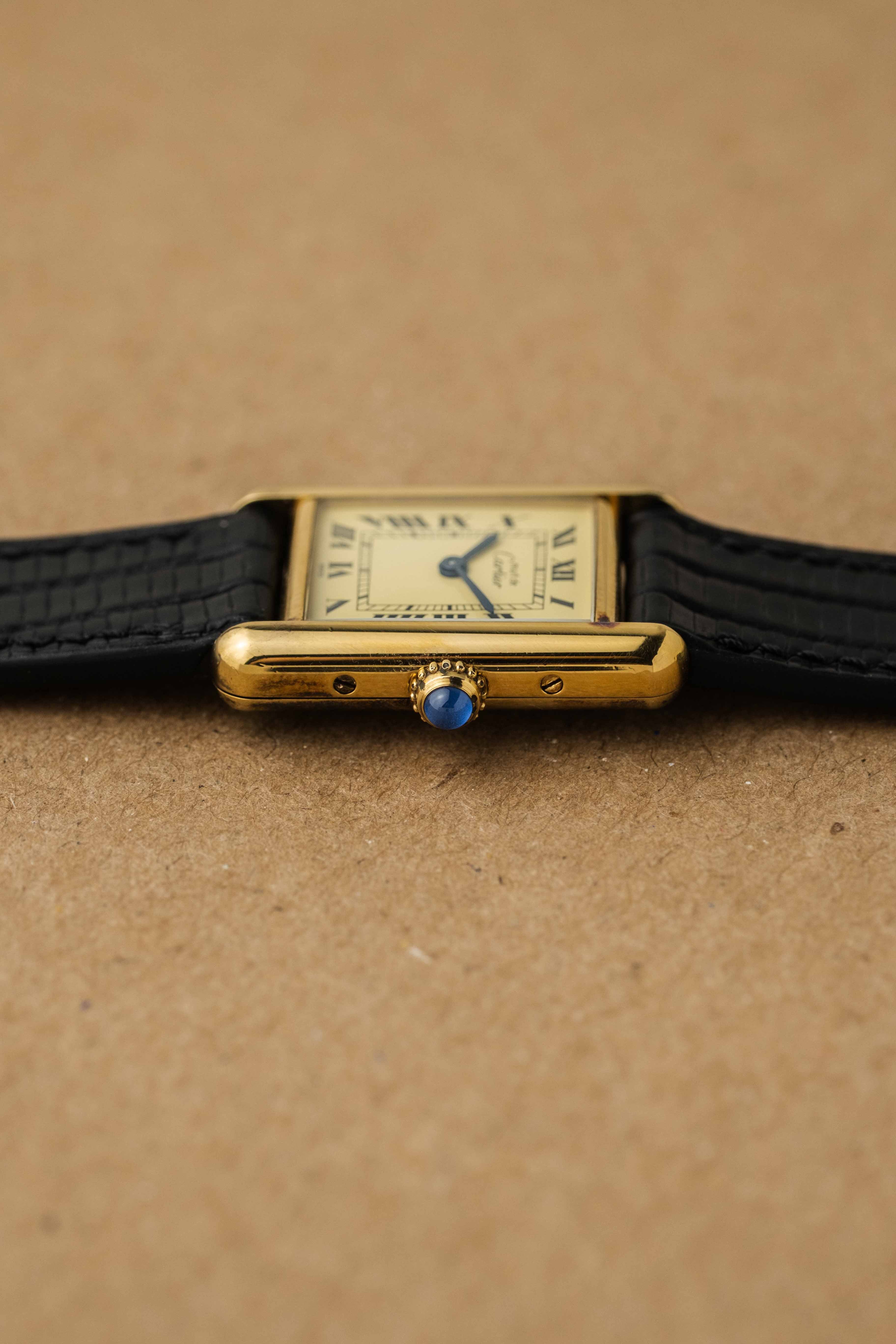 Cartier Must de Tank SM Ref. 5057001 'Lemon Roman' Dial 2005 w/ Papers