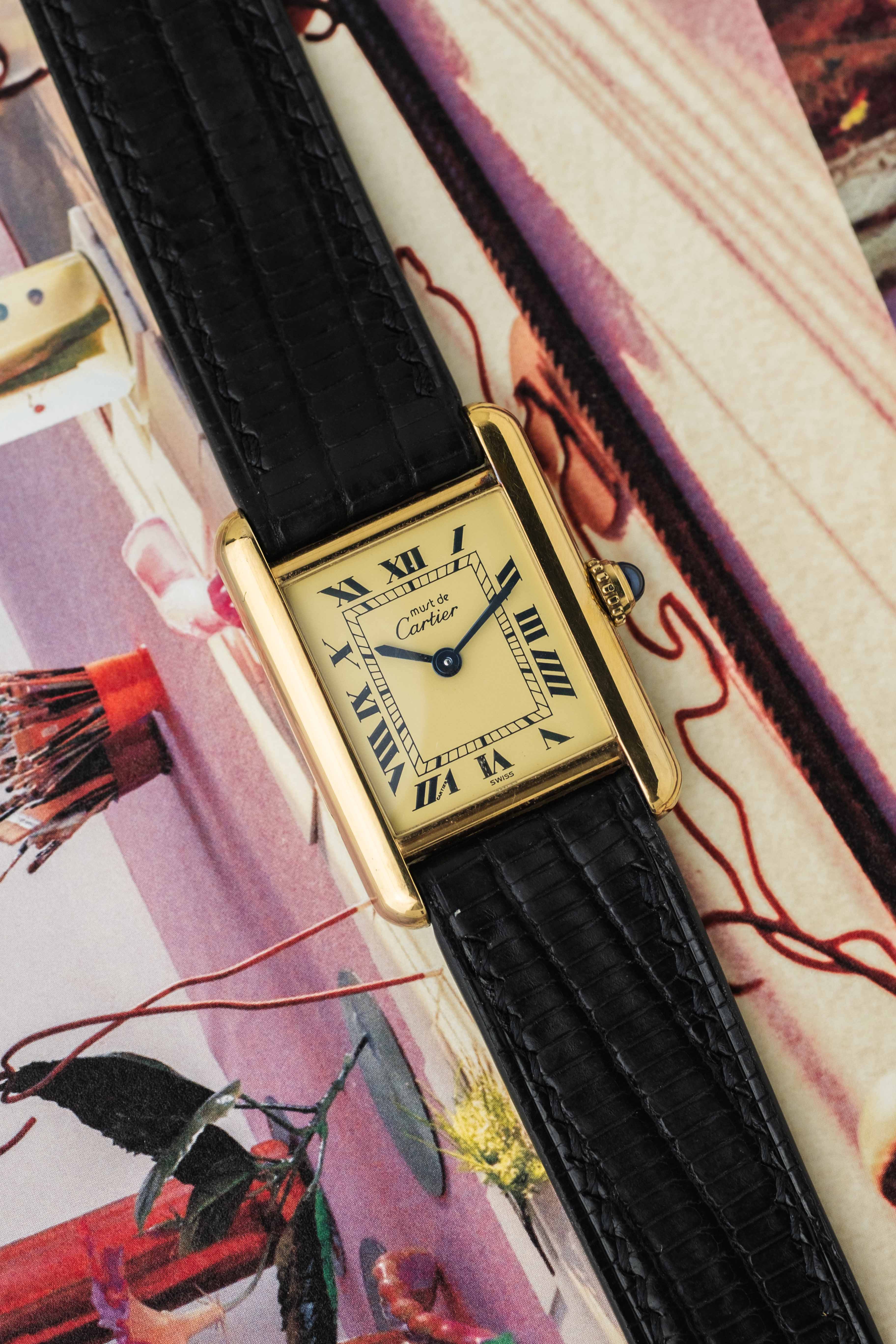 Cartier Must de Tank SM Ref. 5057001 'Lemon Roman' Dial 2005 w/ Papers
