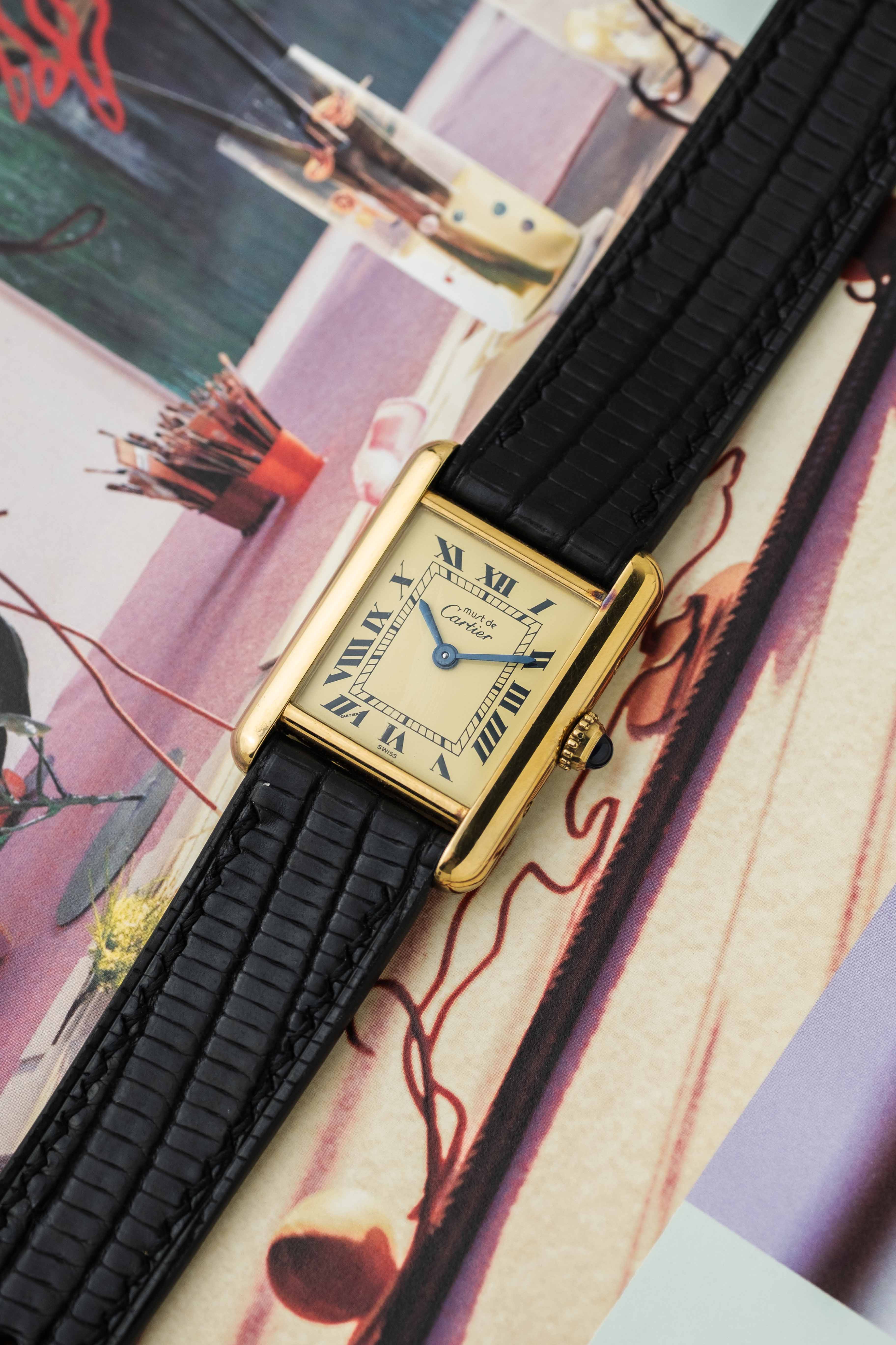 Cartier Must de Tank SM Ref. 5057001 'Lemon Roman' Dial 2005 w/ Papers