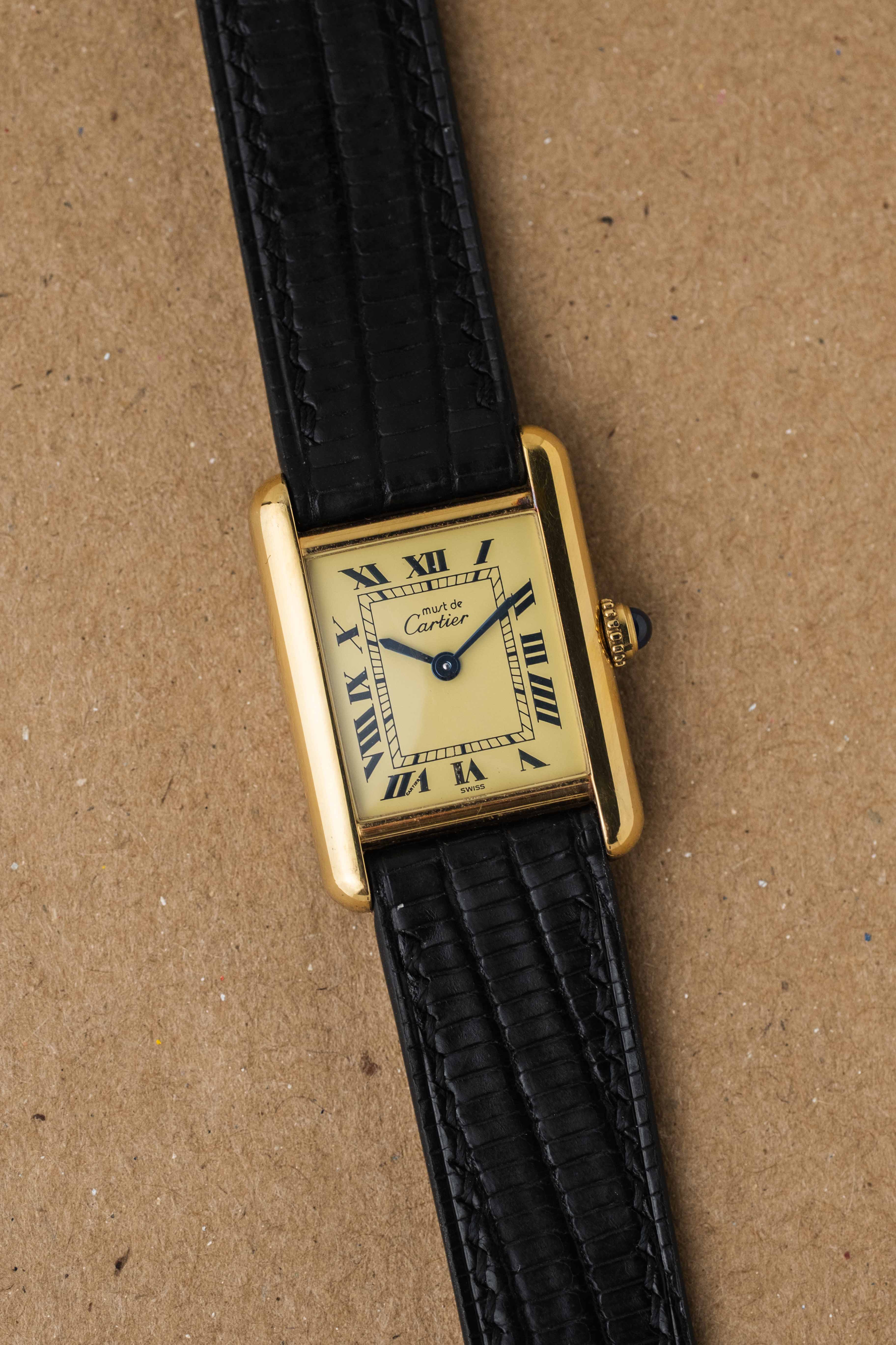 Cartier Must de Tank SM Ref. 5057001 'Lemon Roman' Dial 2005 w/ Papers