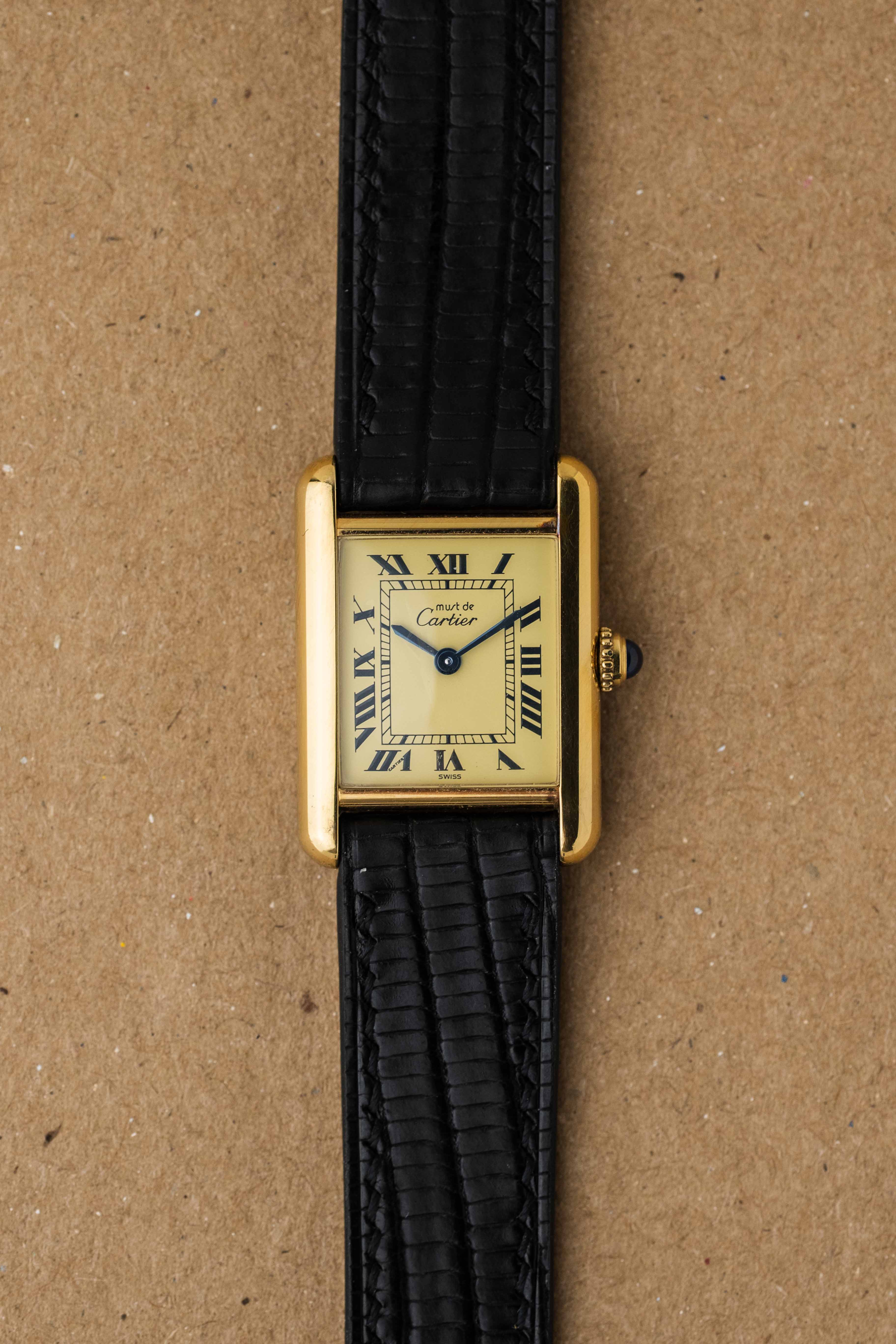 Cartier Must de Tank SM Ref. 5057001 'Lemon Roman' Dial 2005 w/ Papers