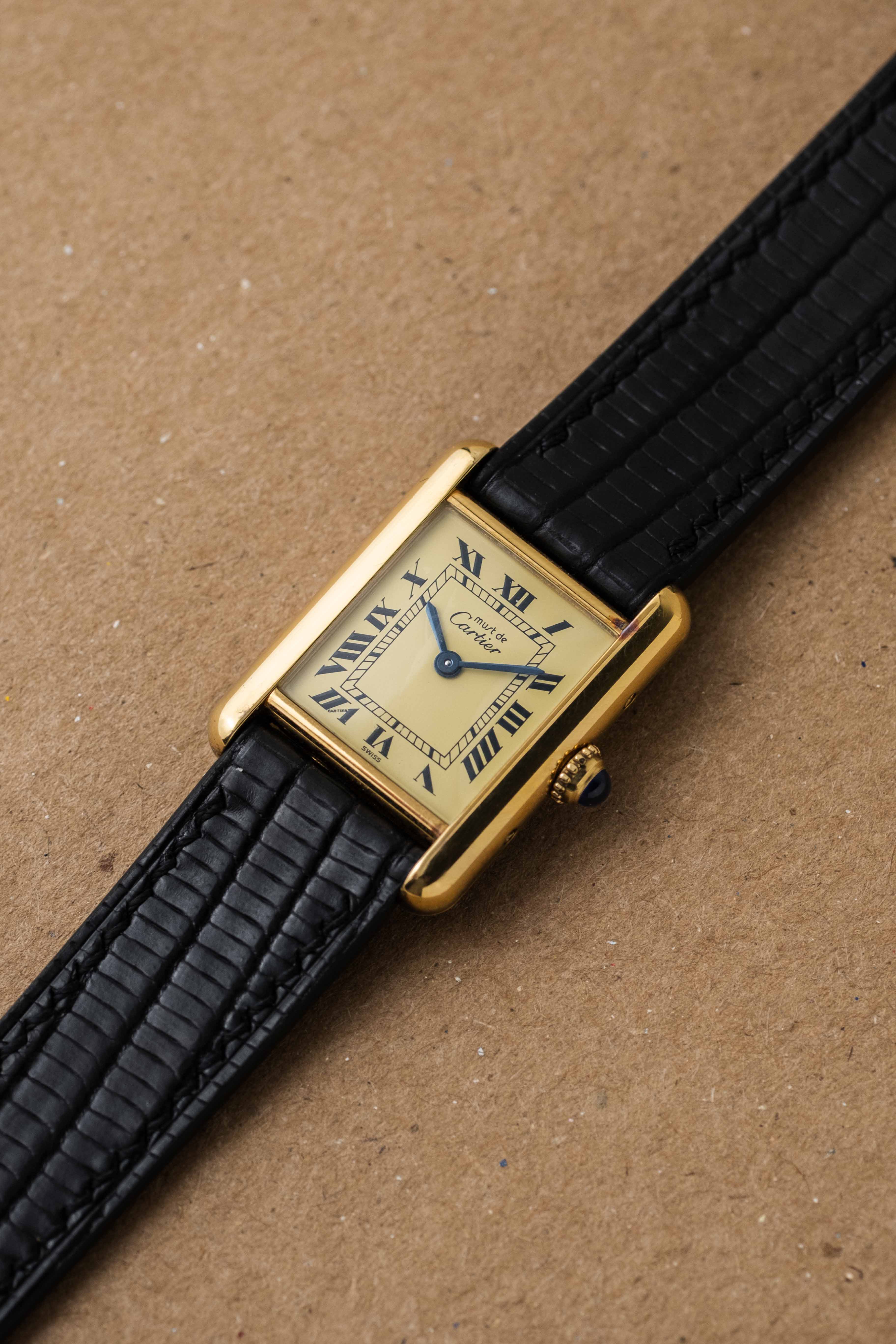 Cartier Must de Tank SM Ref. 5057001 'Lemon Roman' Dial 2005 w/ Papers