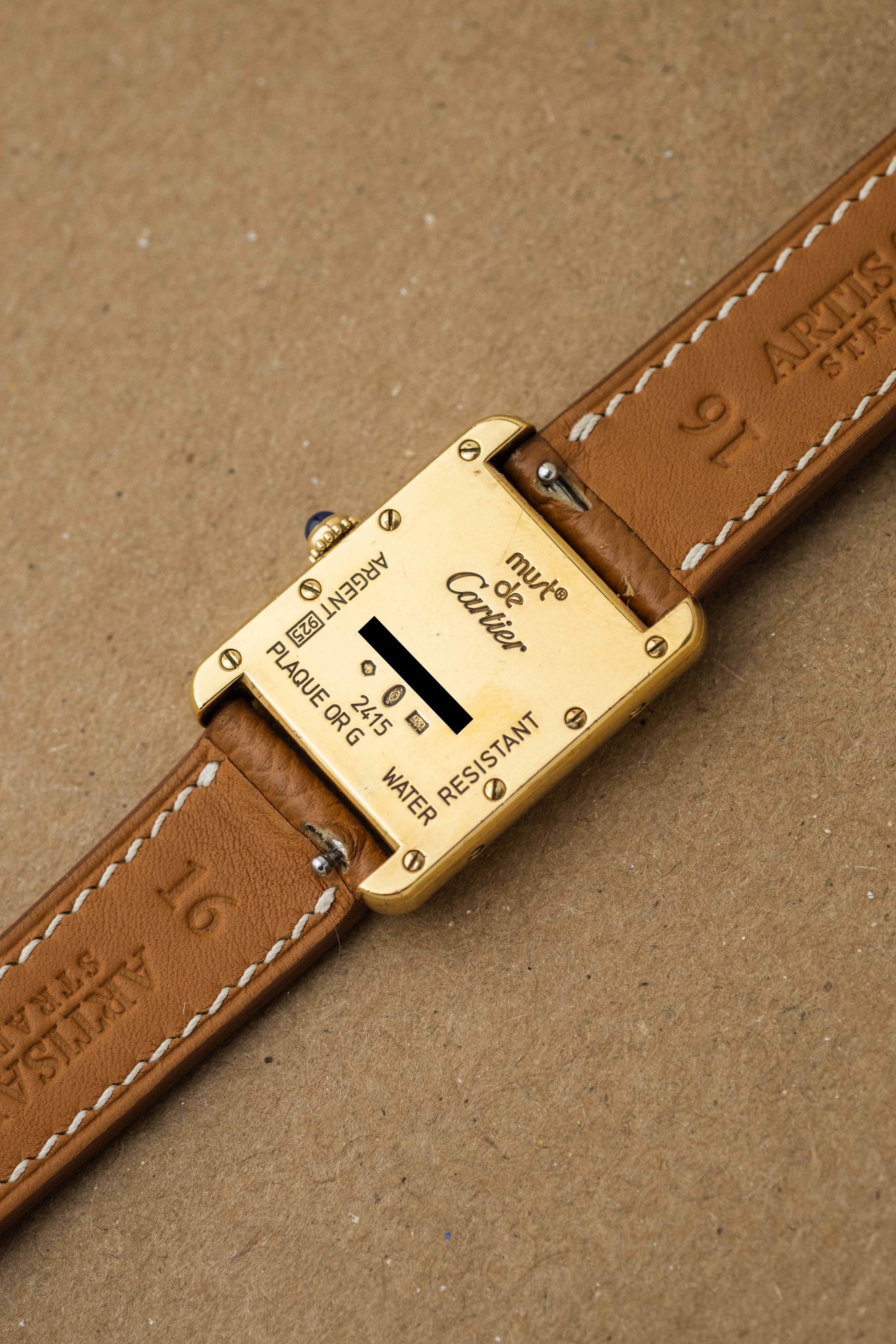 Cartier Must de Tank SM Ref. 2415 'White Motif' Dial 1990's