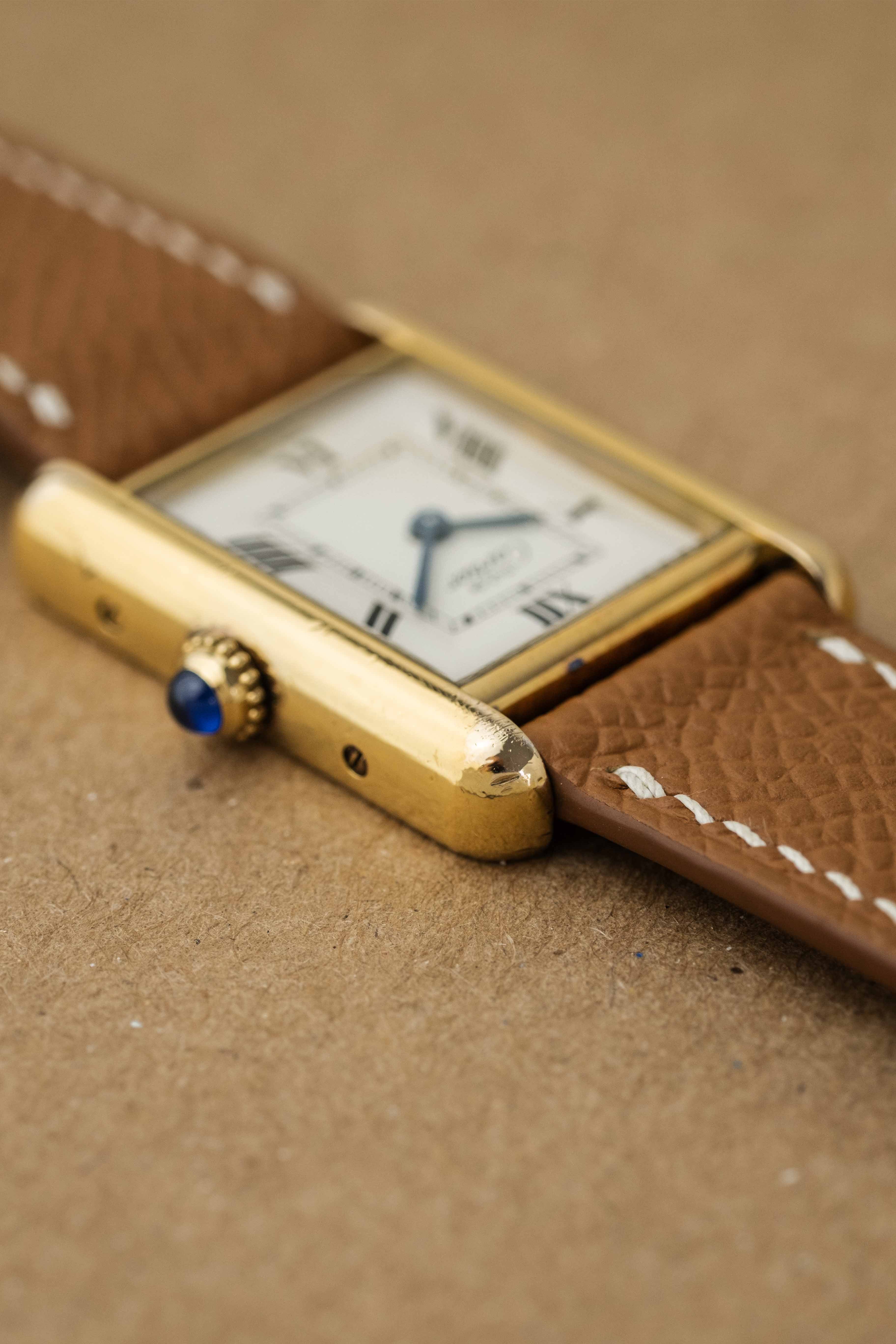 Cartier Must de Tank SM Ref. 2415 'White Motif' Dial 1990's