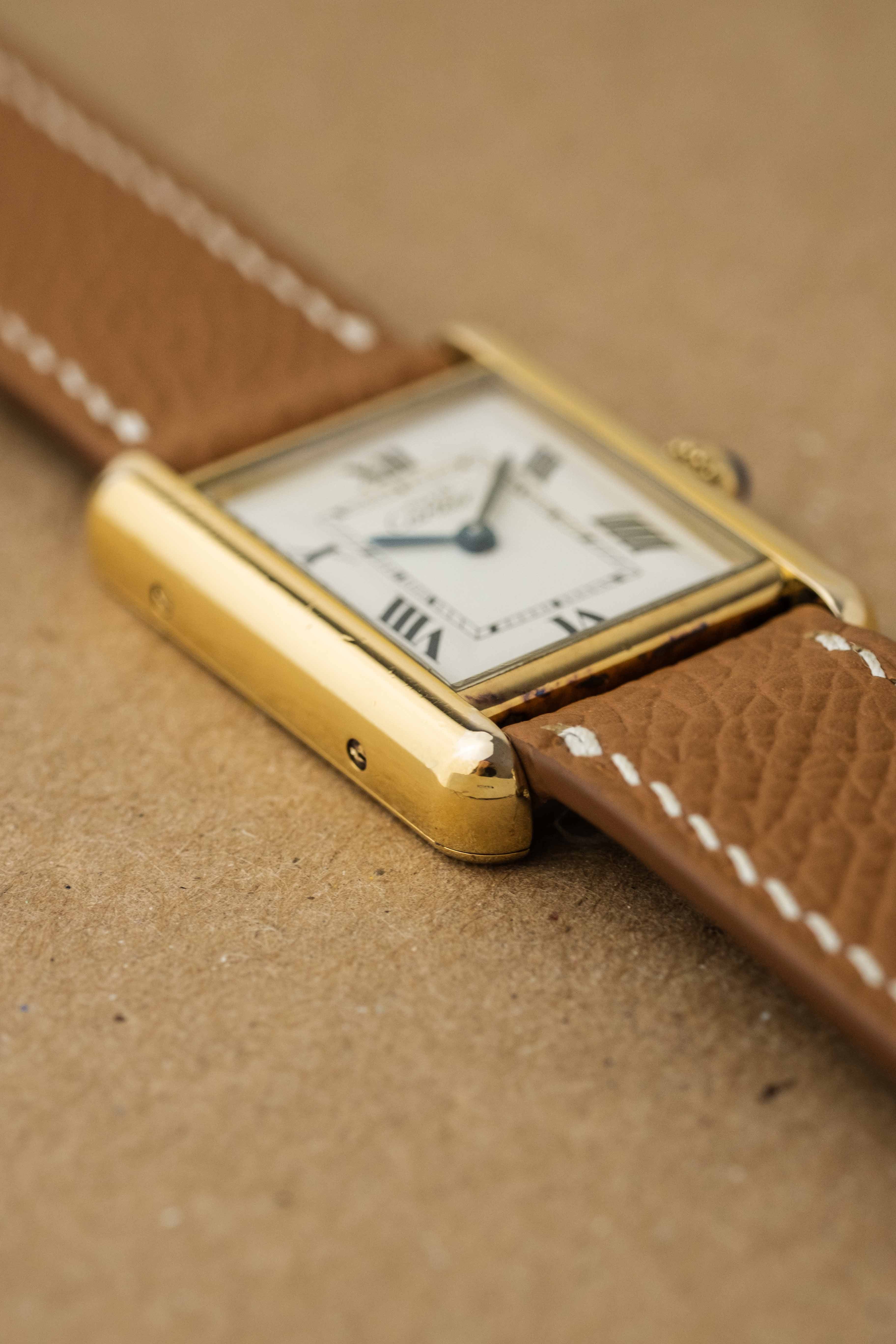 Cartier Must de Tank SM Ref. 2415 'White Motif' Dial 1990's