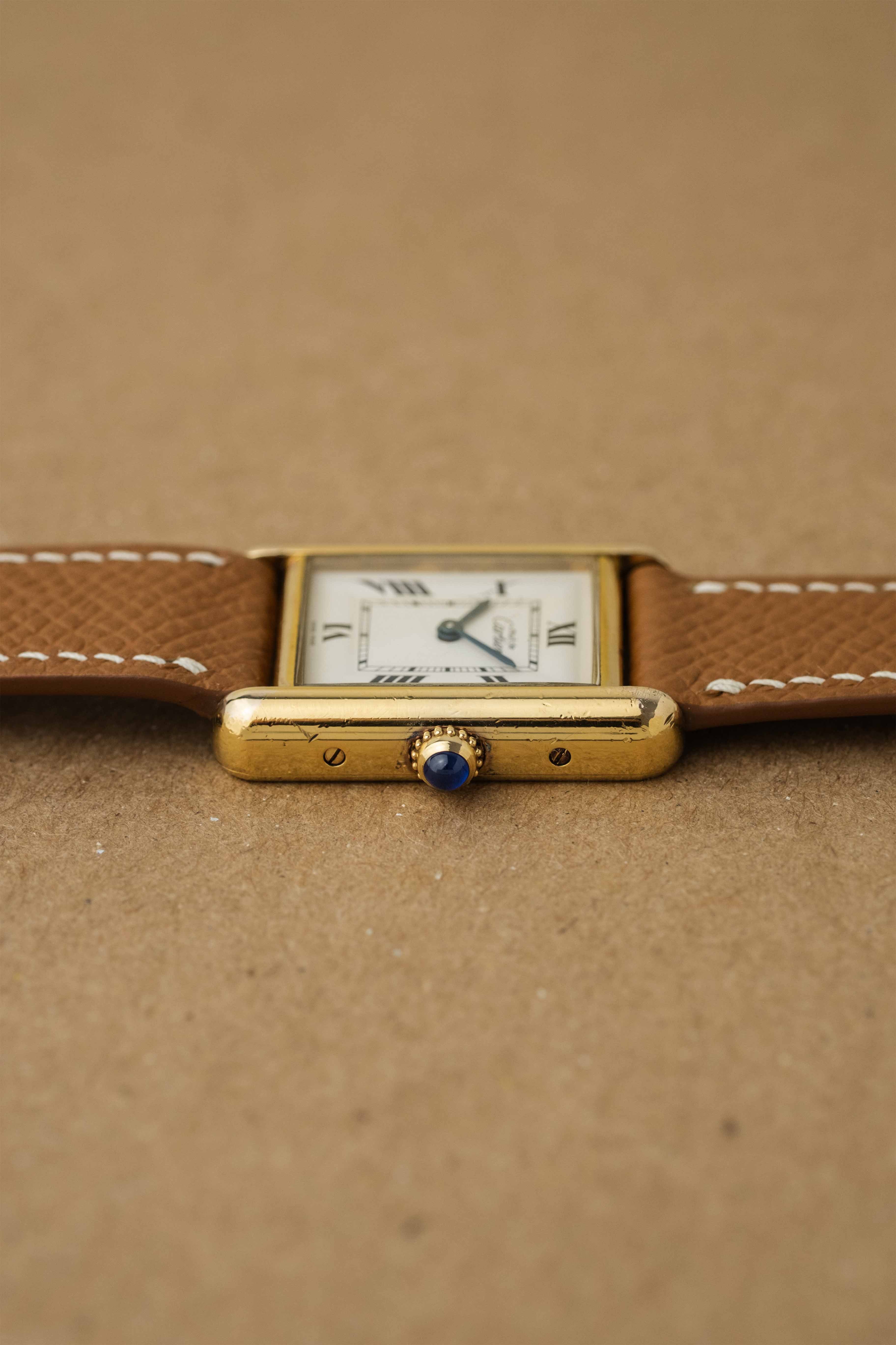 Cartier Must de Tank SM Ref. 2415 'White Motif' Dial 1990's