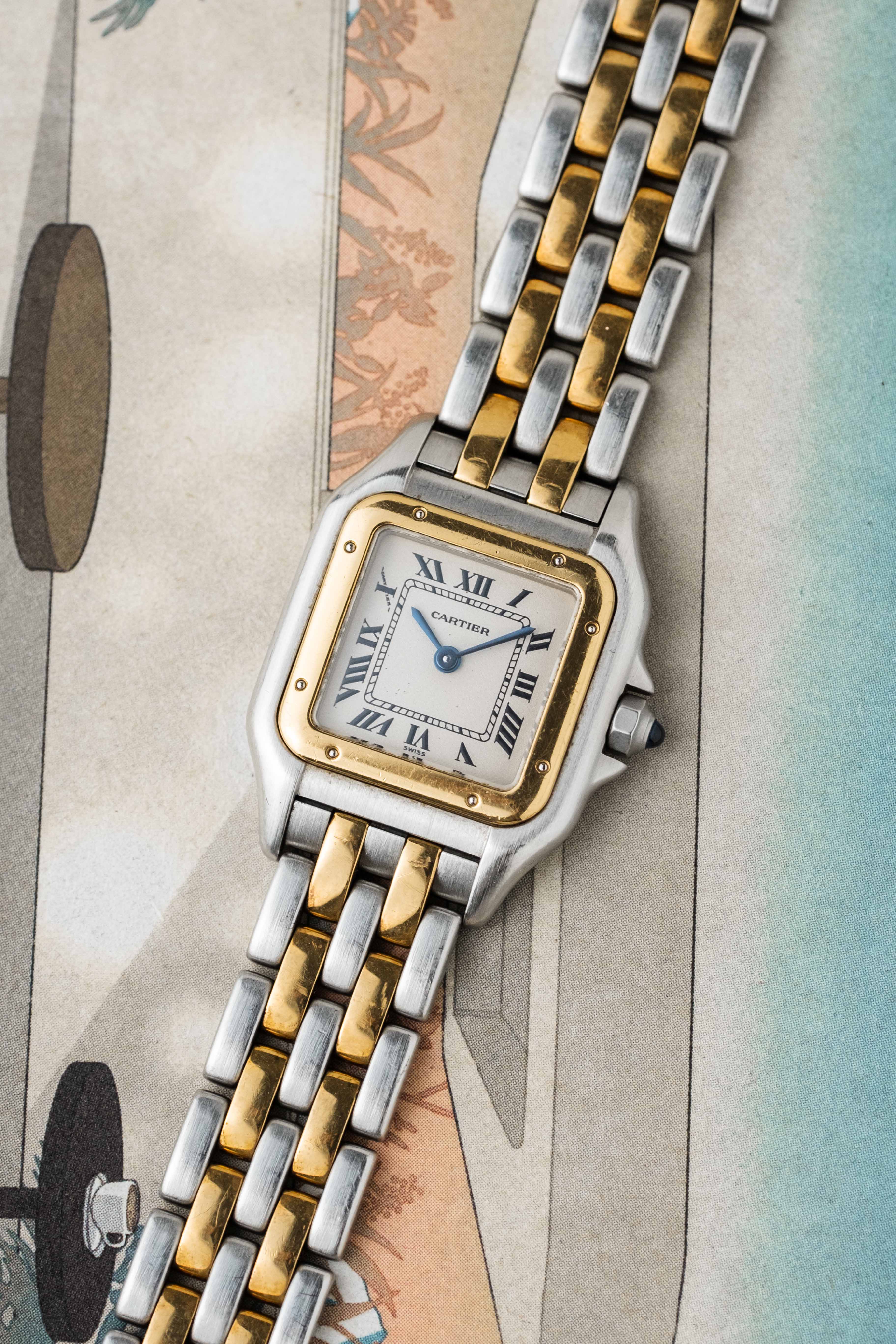 Cartier Panthere SM Two-Tone, Two Row Ref. 1120 1994 w/ Papers