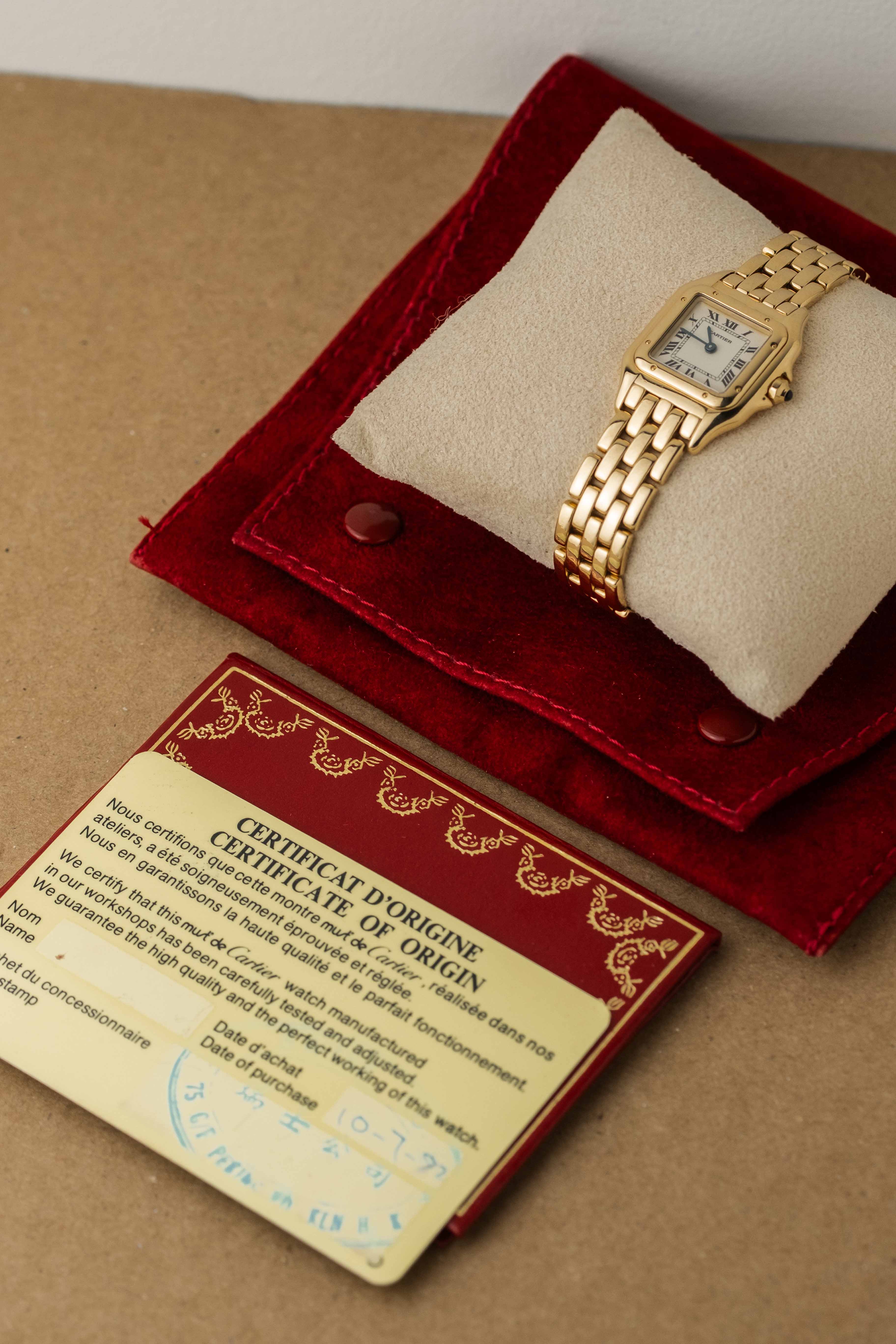 Cartier Panthere SM, Yellow Gold Ref. 86691 1992 w/ Papers