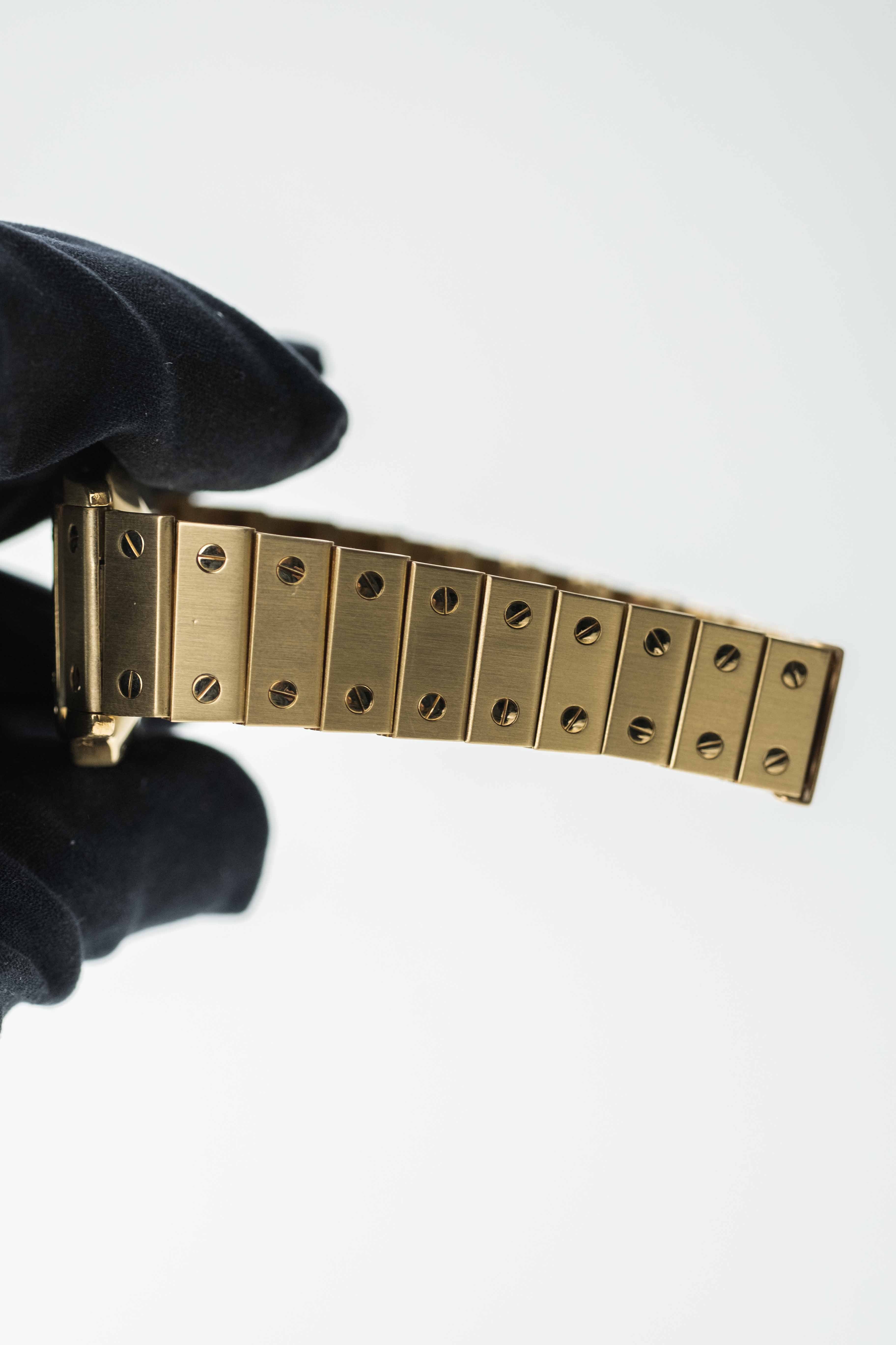 Cartier Santos Carrée Ref. 2960 'Or Massif' 1980s