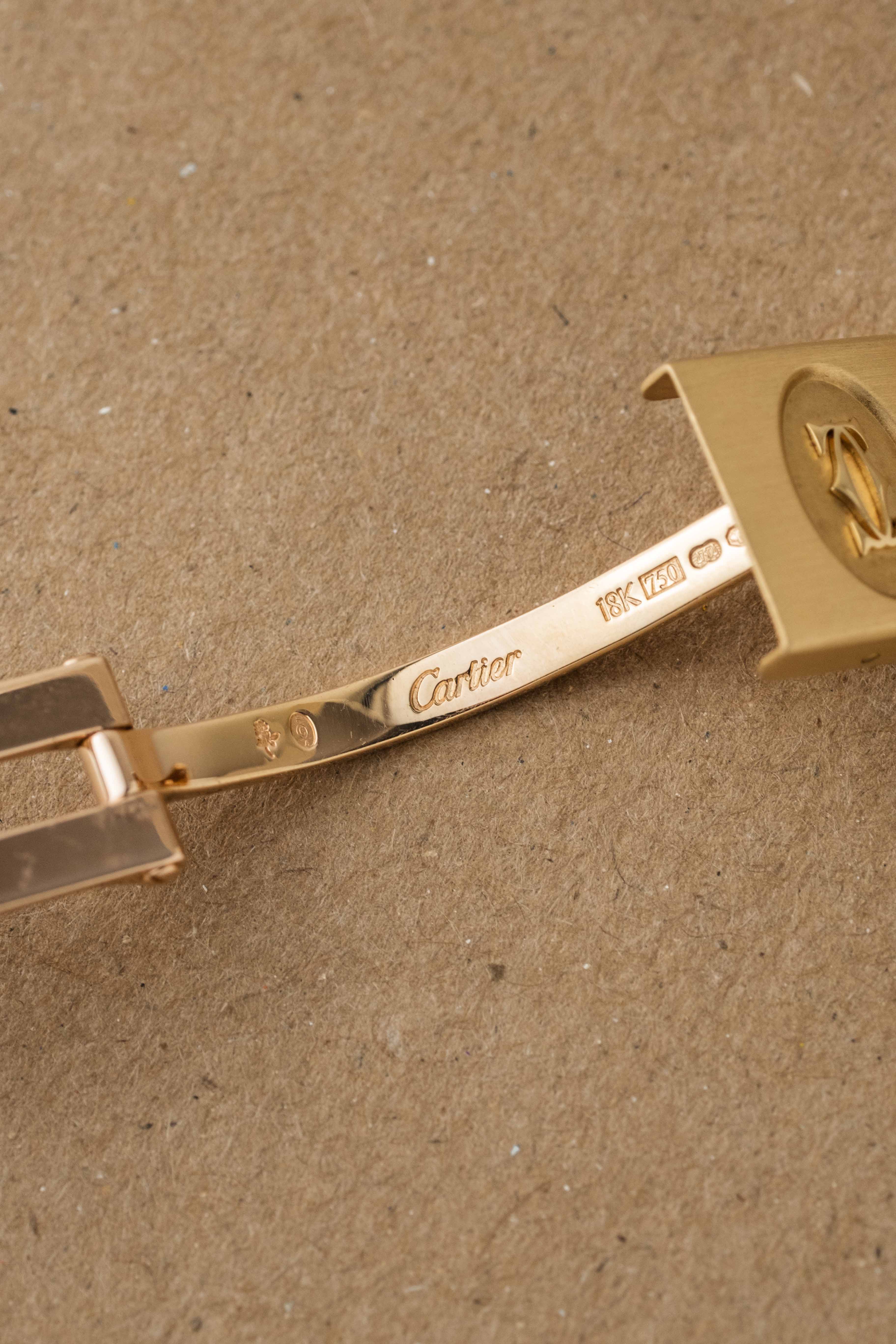 Cartier Santos Carrée Ref. 2960 'Or Massif' 1980s