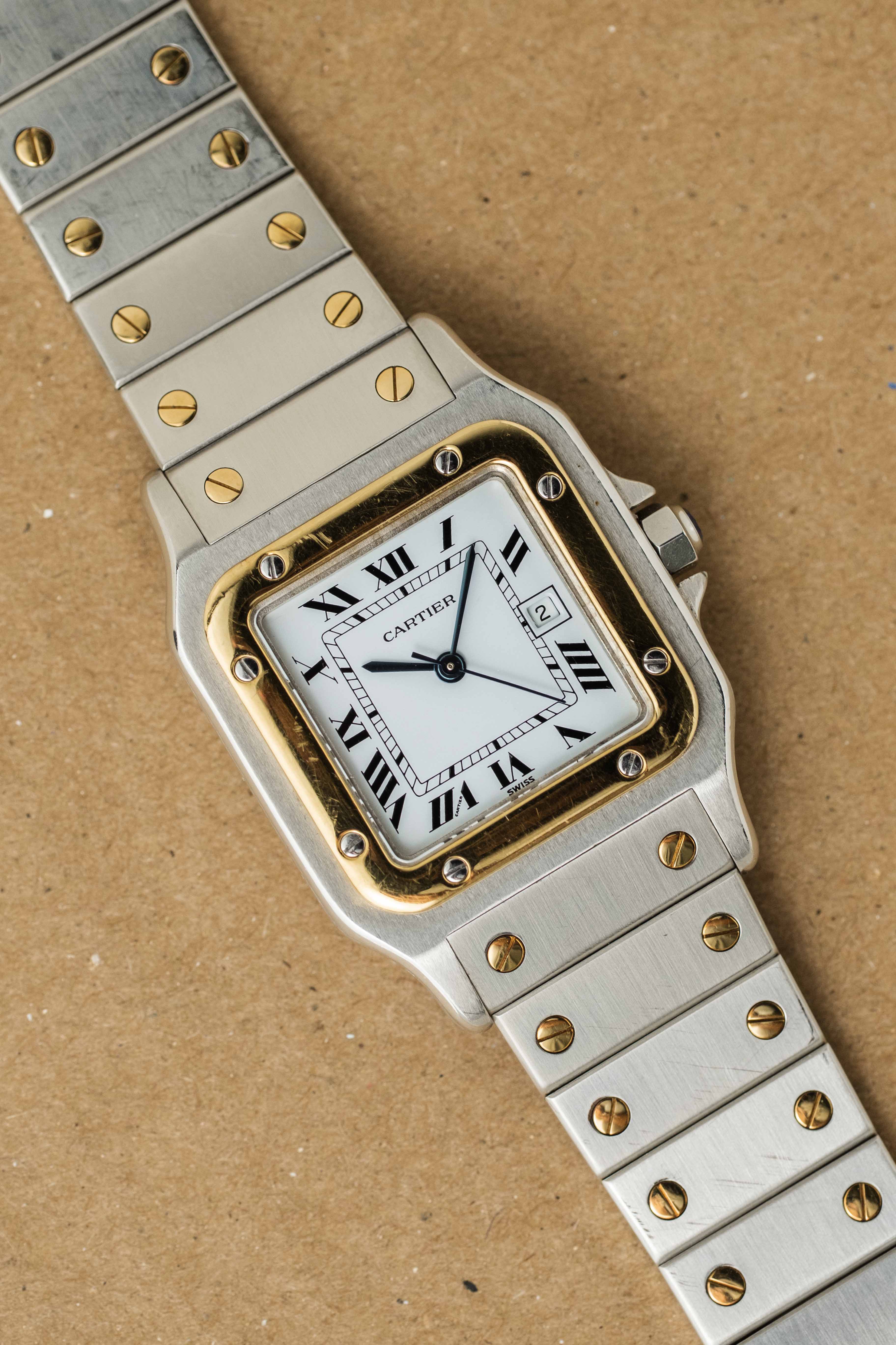Cartier Santos Carrée Ref. 2961 1980's w/ Box & Booklets