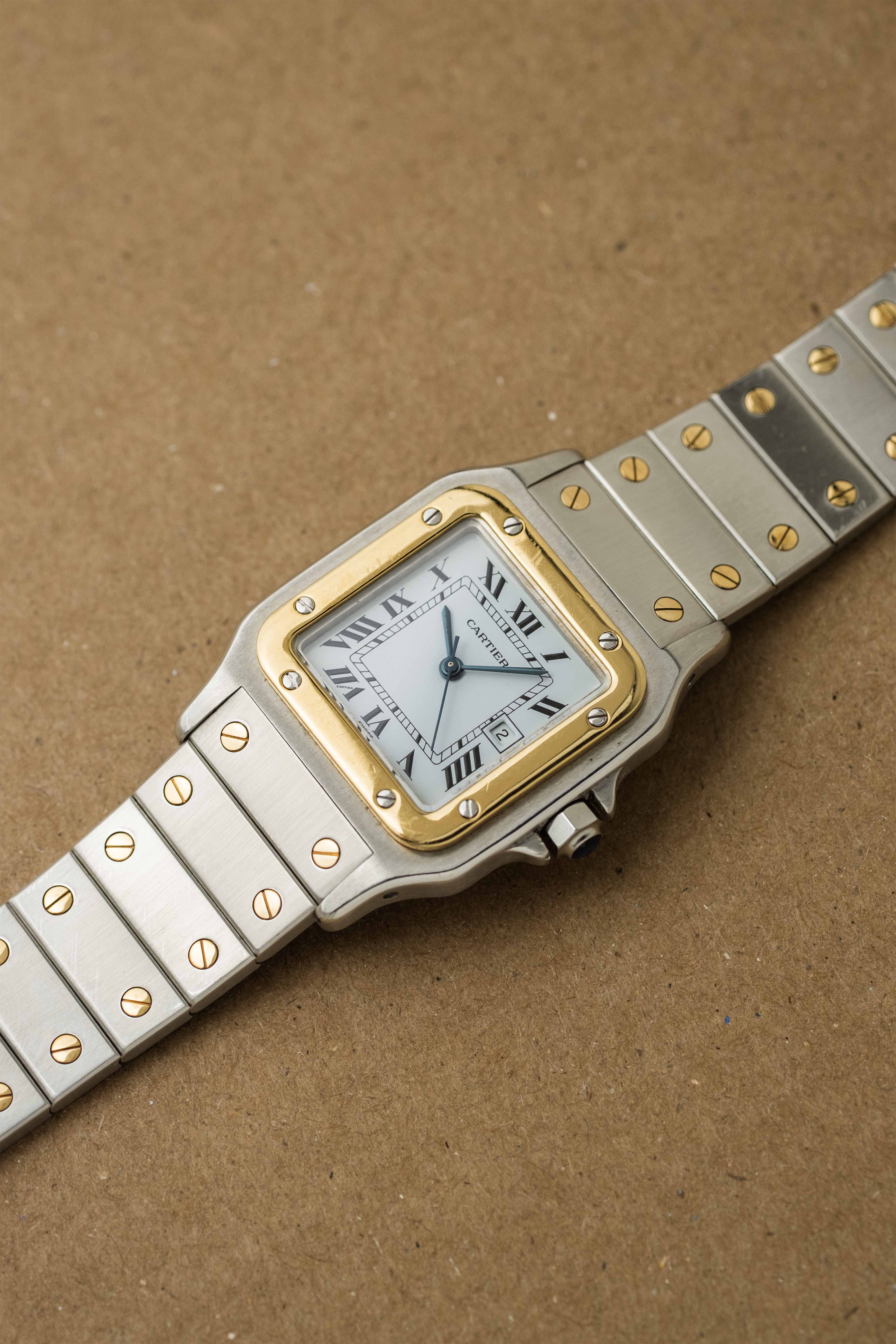 Cartier Santos Carrée Ref. 2961 1980's w/ Box & Booklets