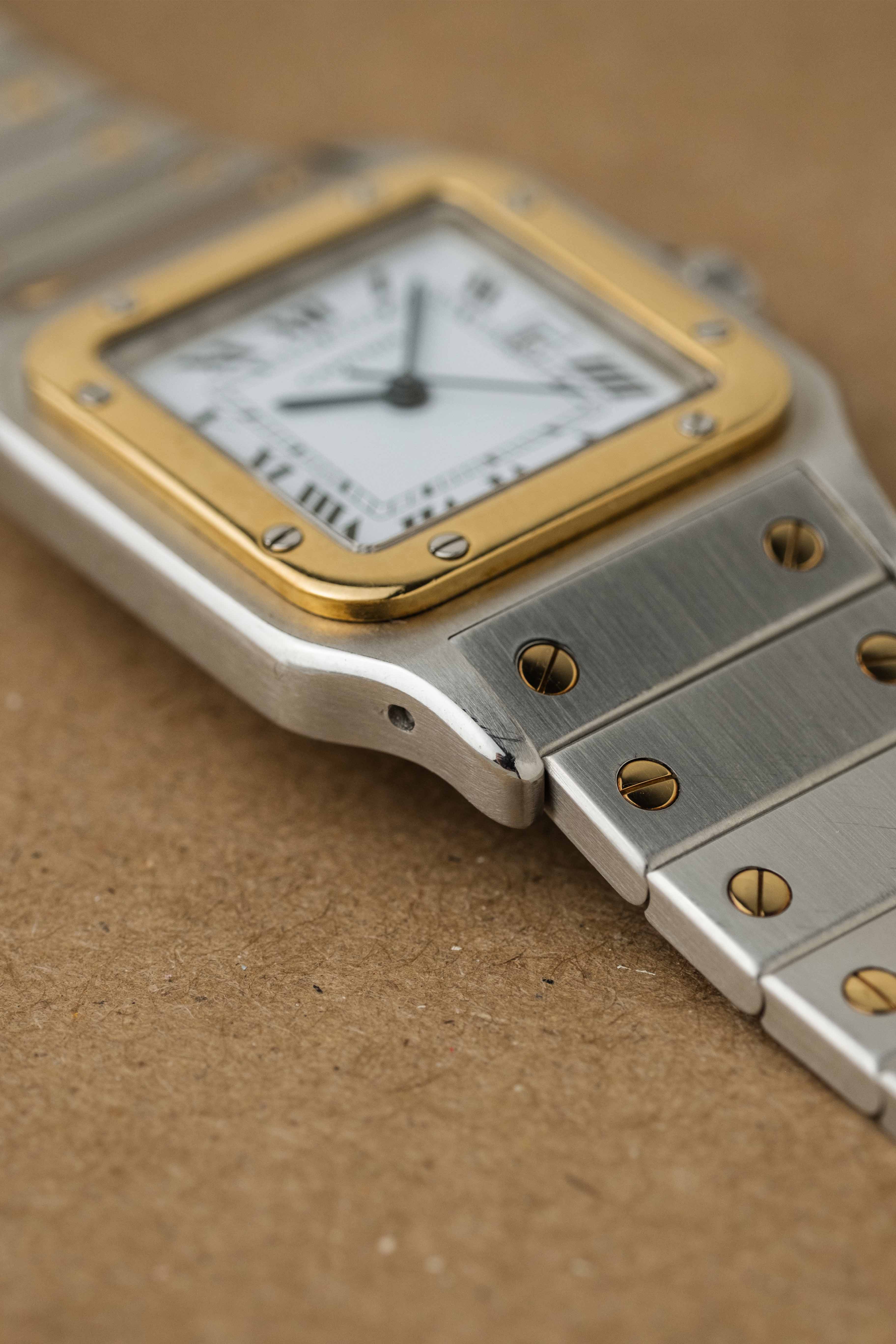 Cartier Santos Carrée Ref. 2961 1980's w/ Box & Booklets