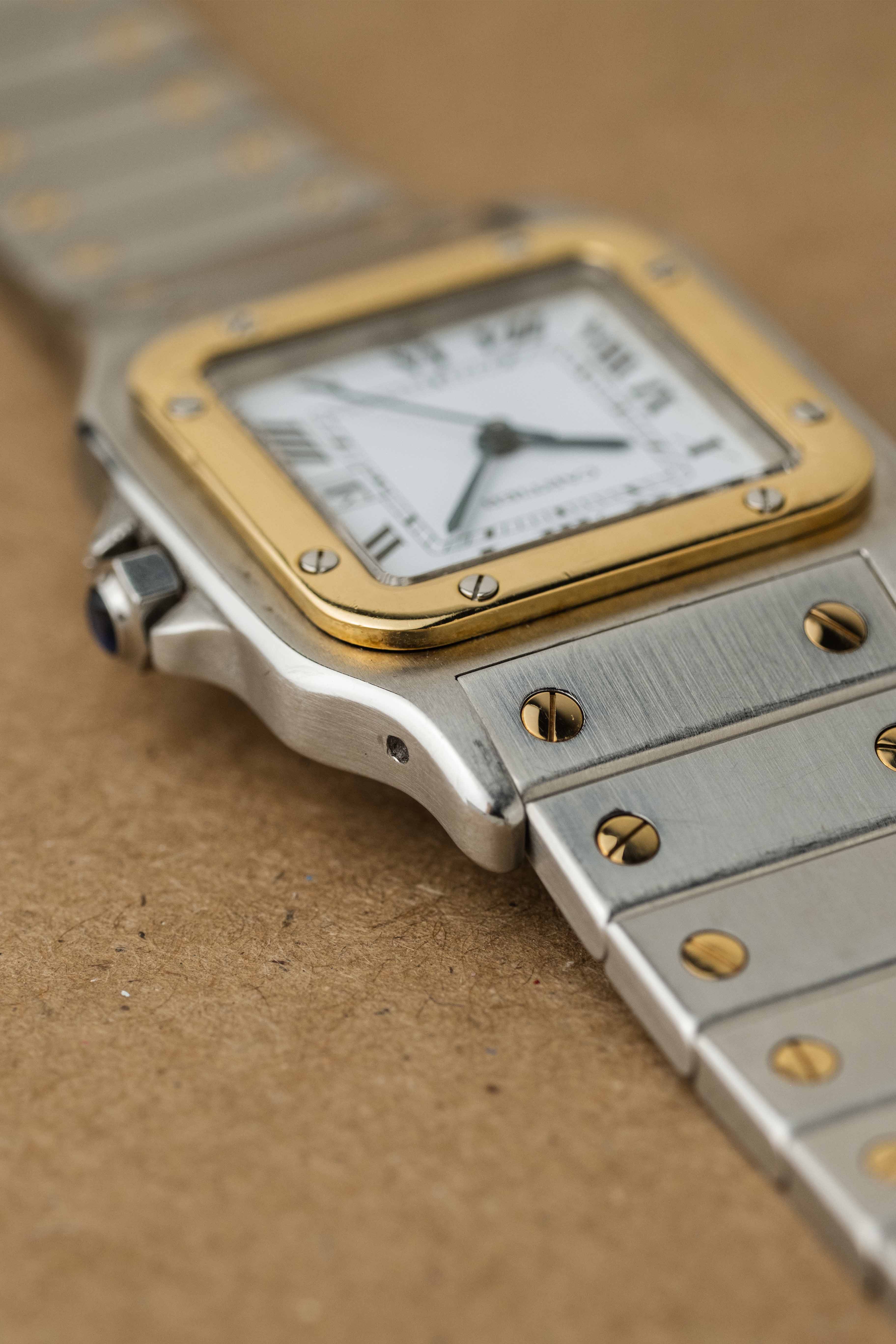 Cartier Santos Carrée Ref. 2961 1980's w/ Box & Booklets