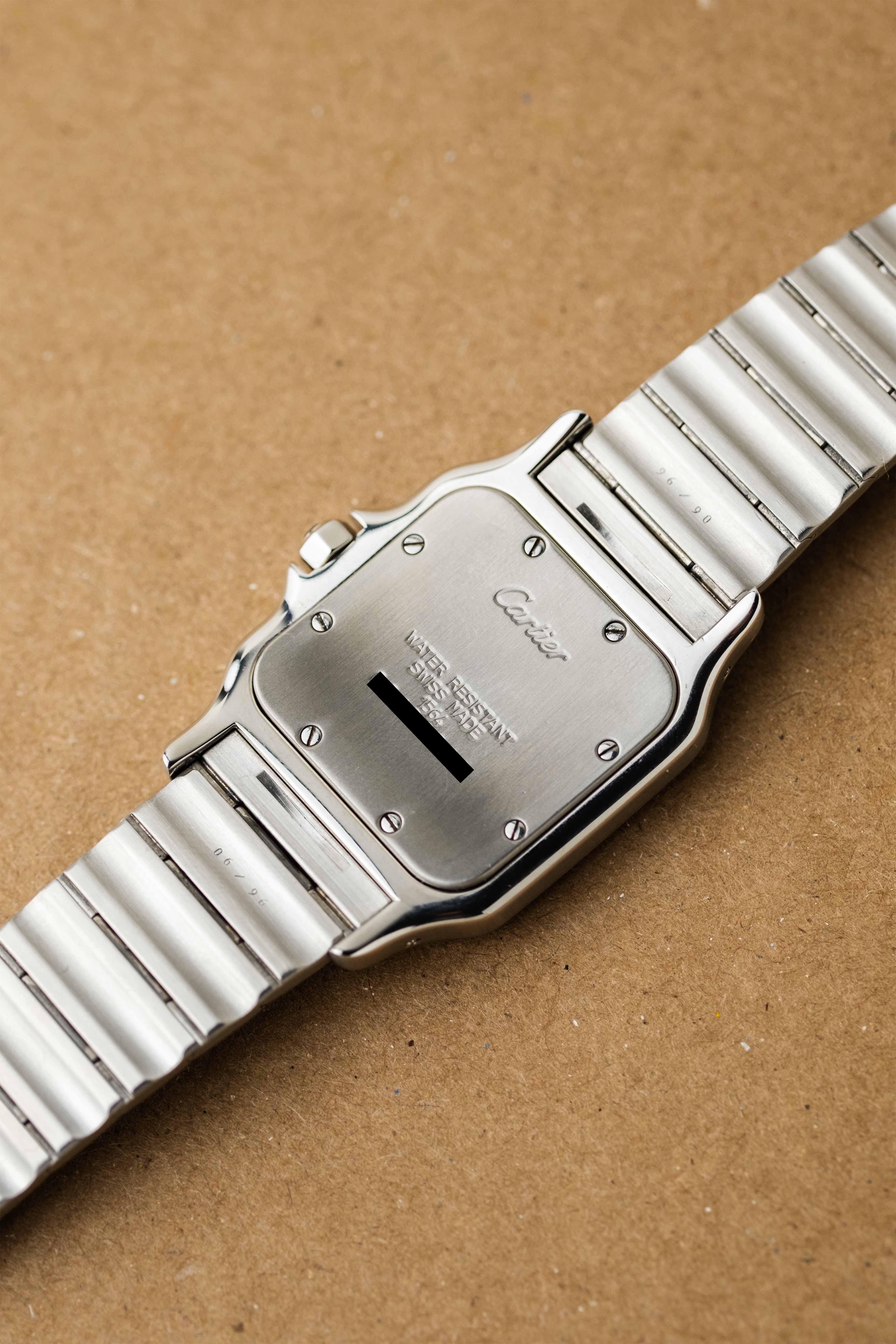 Cartier Santos Galbee Ref. 1564 'Blue Roman' Dial 1997 w/ Papers