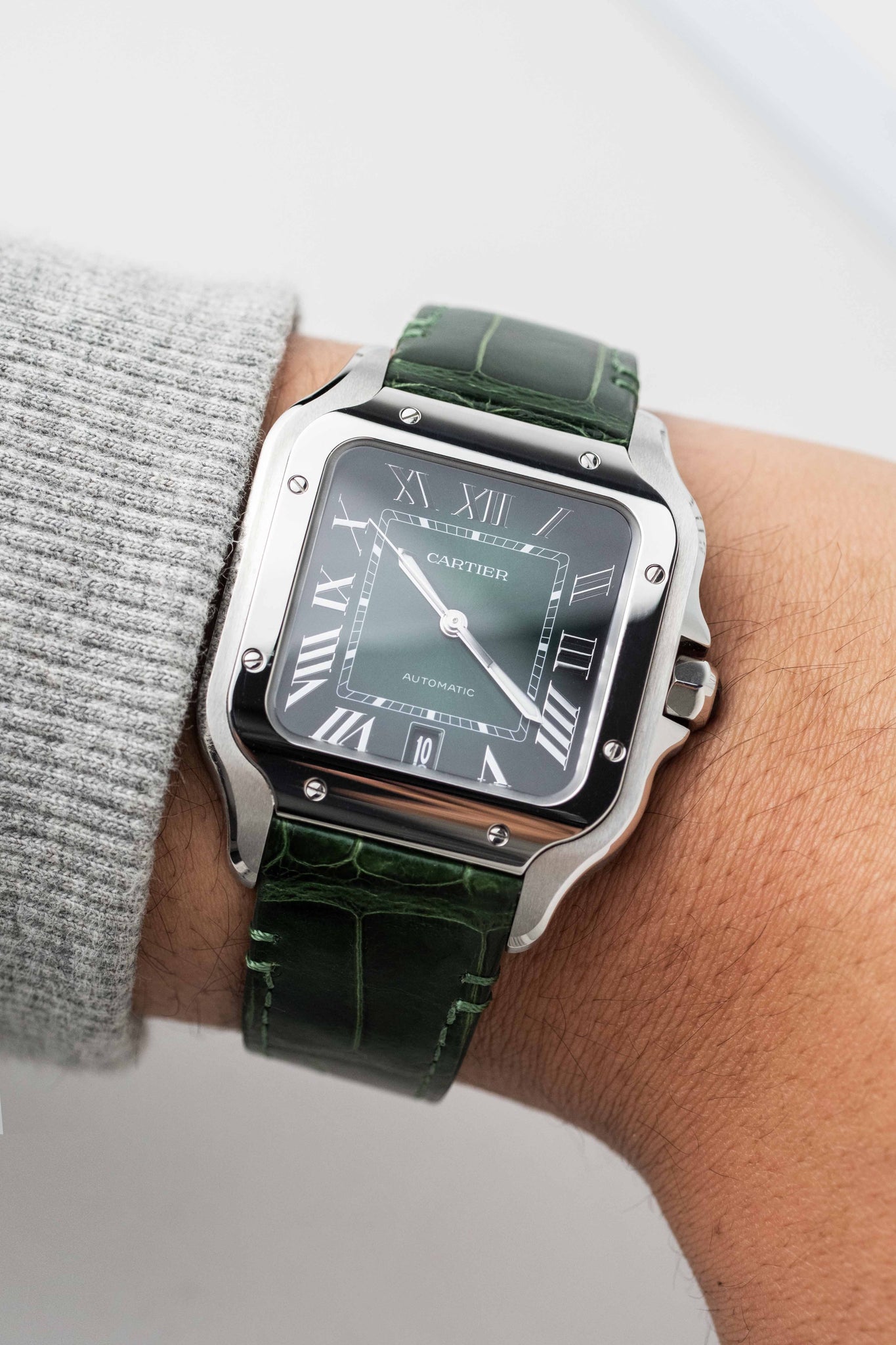 Cartier Santos Large Ref. WSSA0062 'Green' Dial 2023 w/ Box & Papers