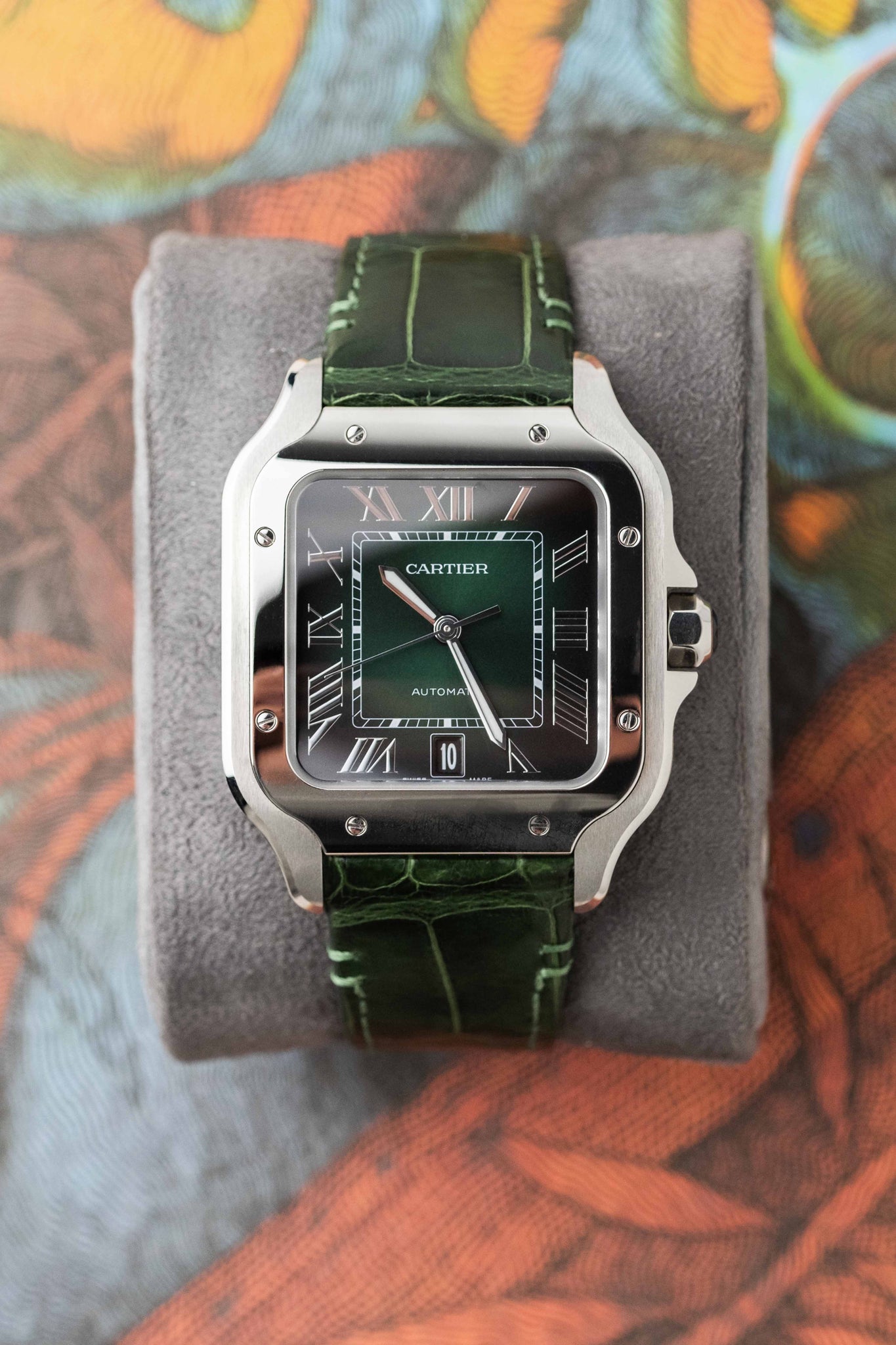 Cartier Santos Large Ref. WSSA0062 'Green' Dial 2023 w/ Box & Papers
