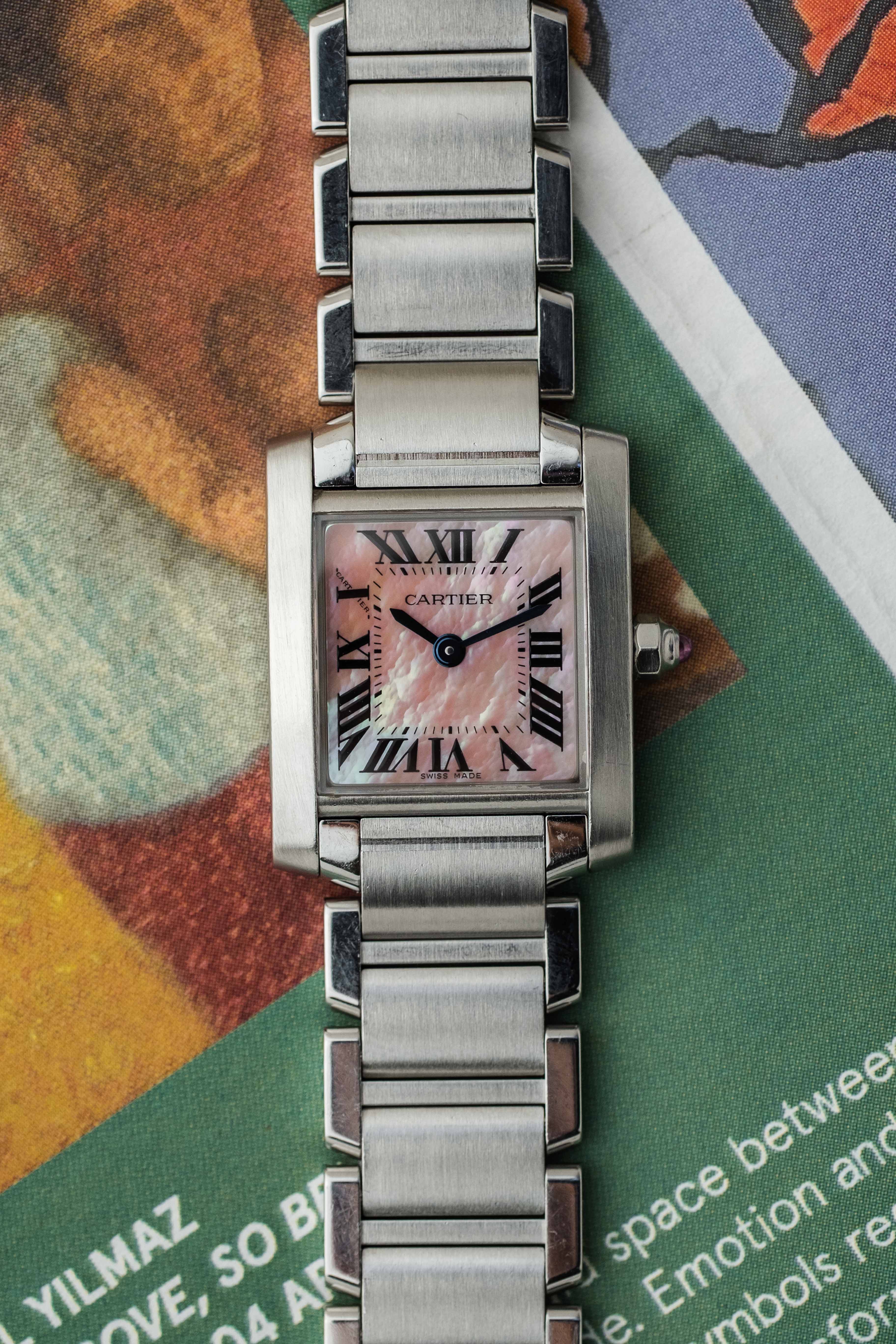 Cartier Tank Francasie SM 'Mother of Pearl' Dial Ref. 2384 2000s