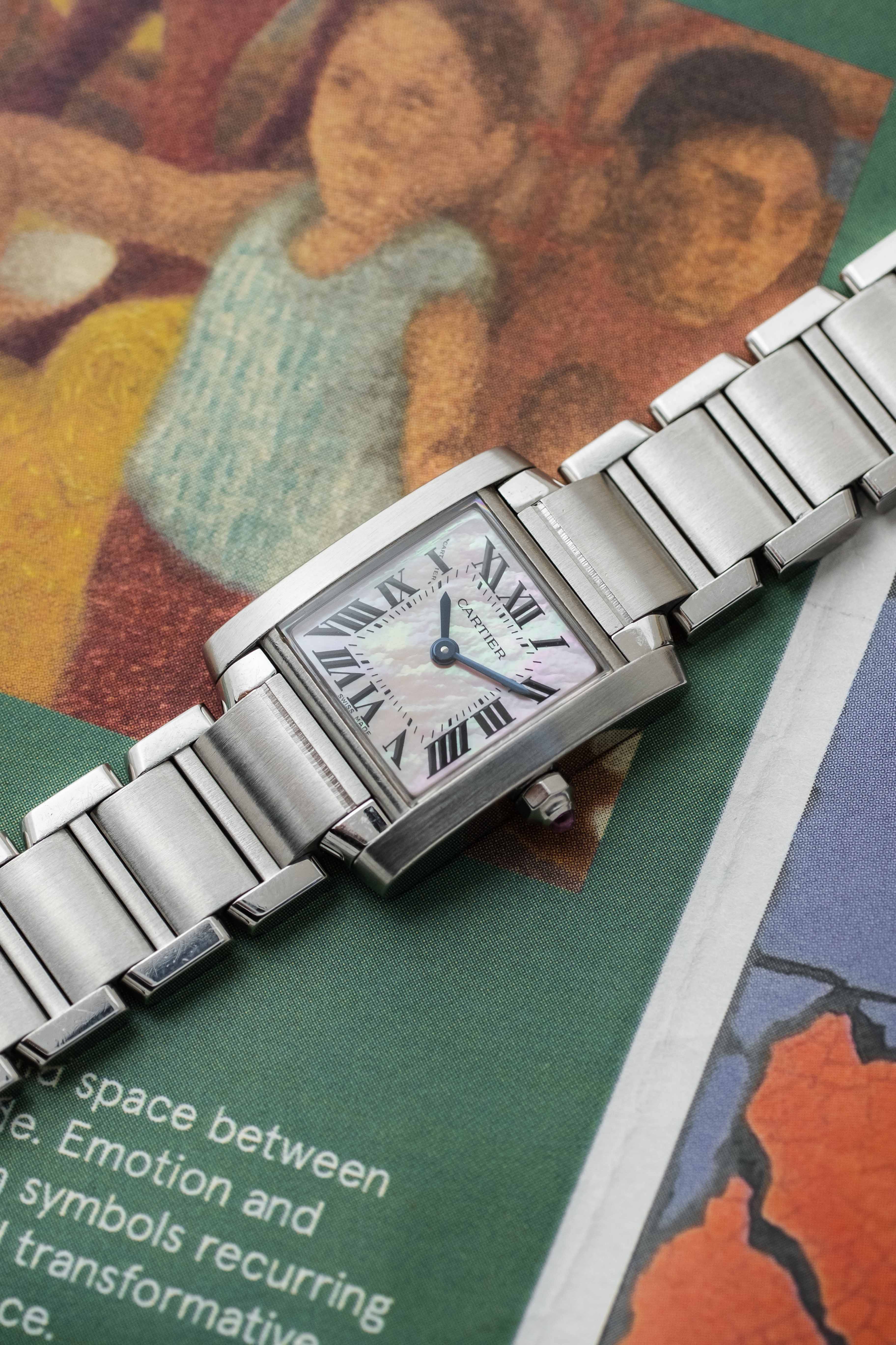 Cartier Tank Francasie SM 'Mother of Pearl' Dial Ref. 2384 2000s