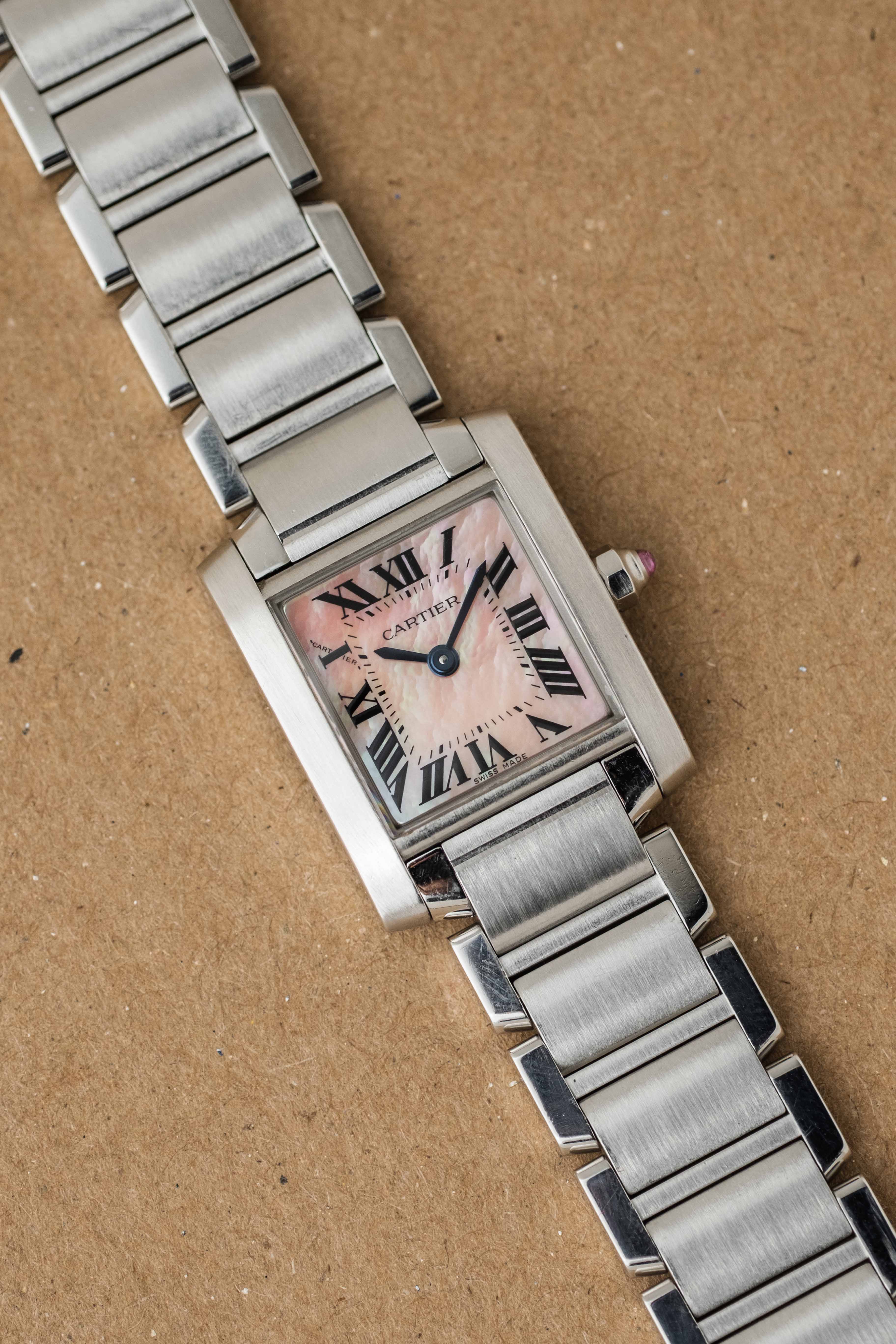 Cartier Tank Francasie SM 'Mother of Pearl' Dial Ref. 2384 2000s