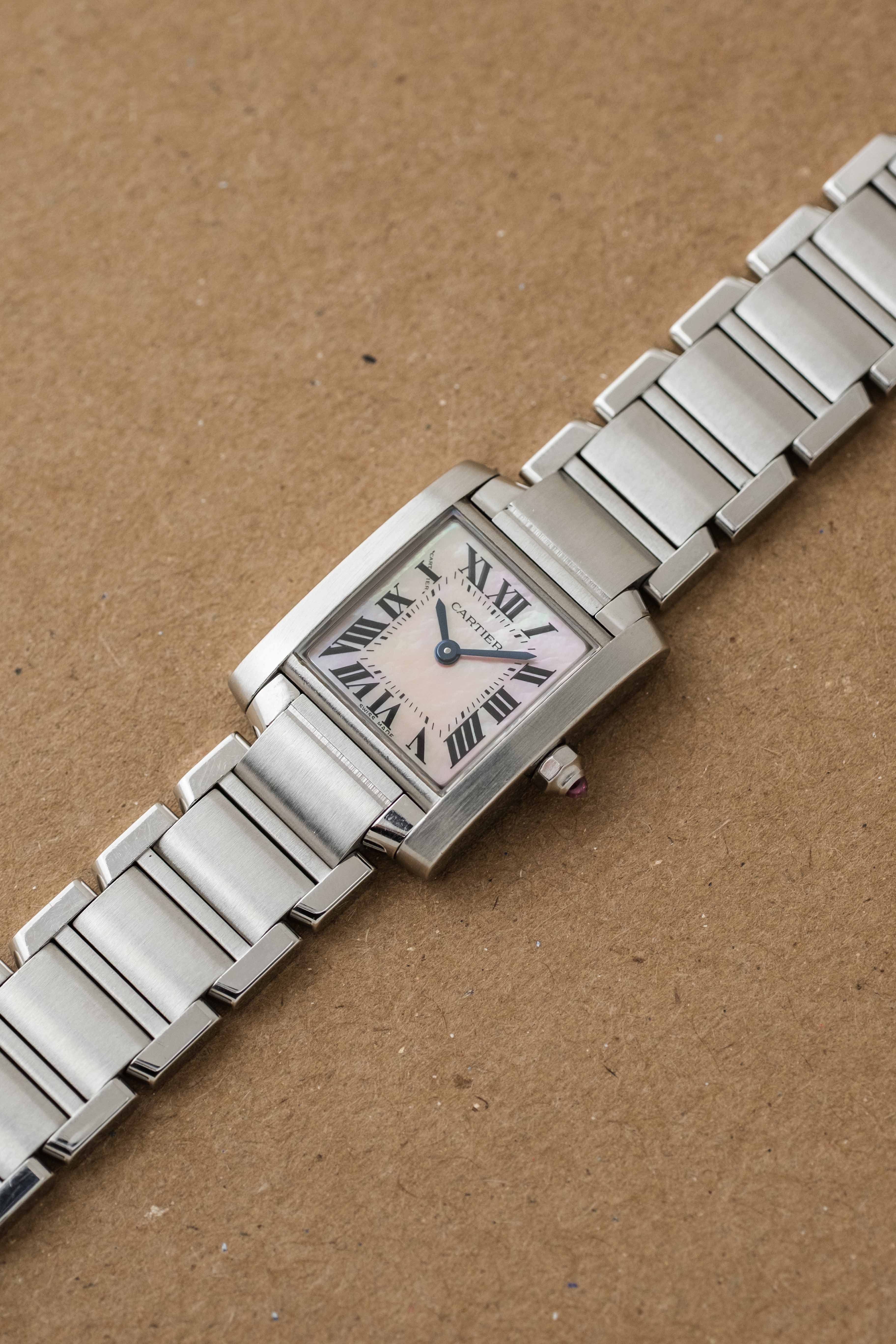 Cartier Tank Francasie SM 'Mother of Pearl' Dial Ref. 2384 2000s