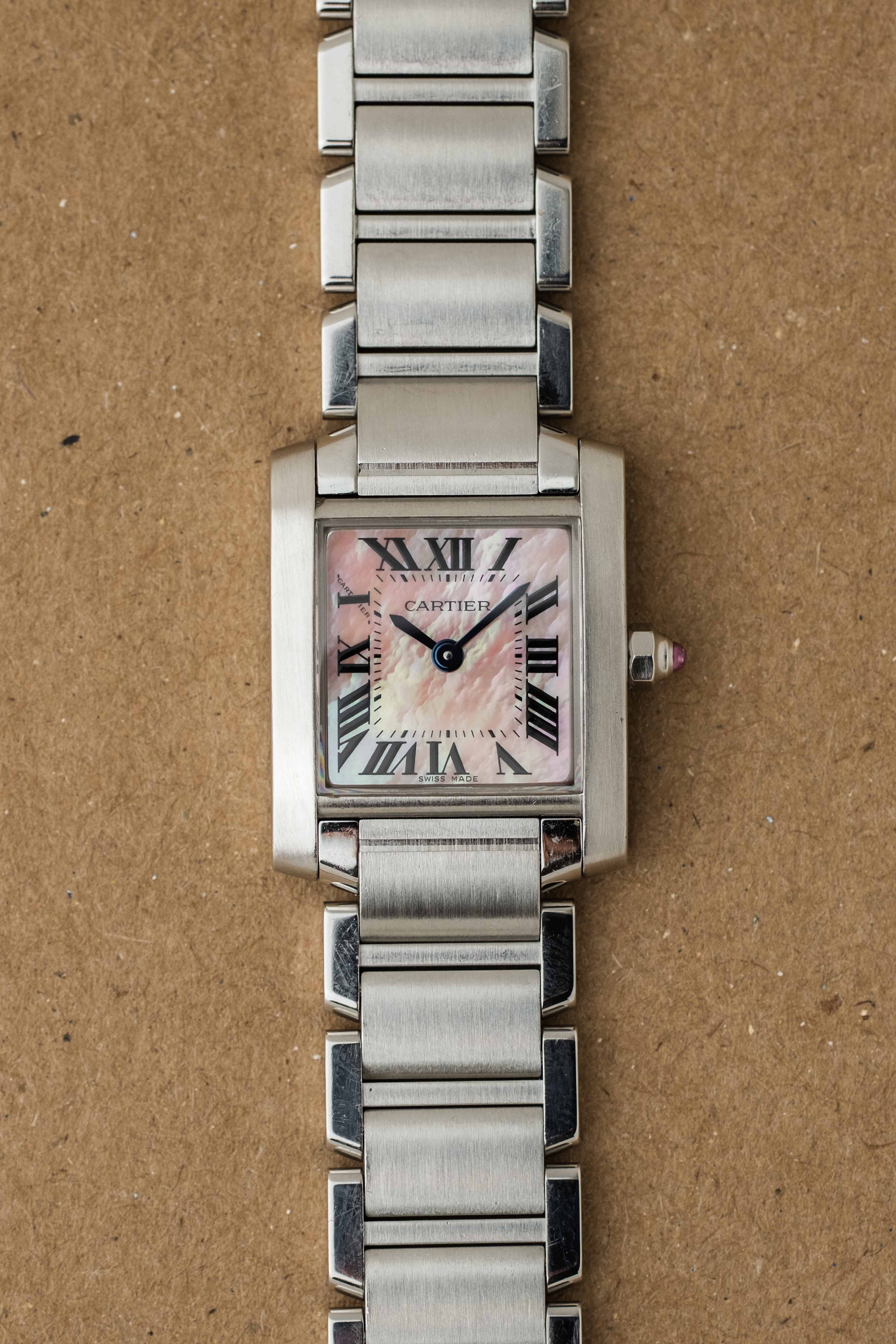 Cartier Tank Francasie SM 'Mother of Pearl' Dial Ref. 2384 2000s