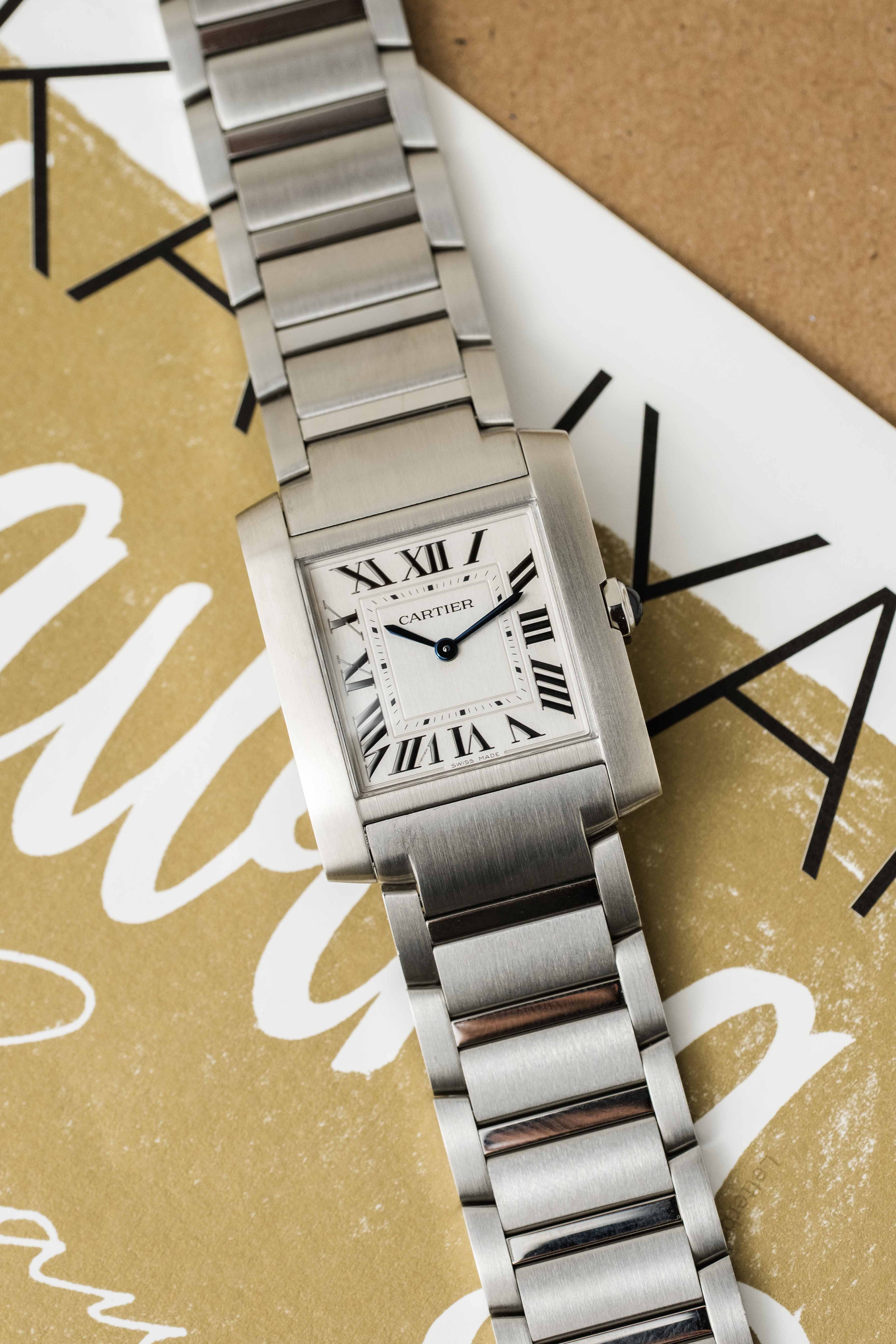 Cartier Tank Française Ref. WSTA0074 'Steel' Dial 2025 w/ Box & Papers