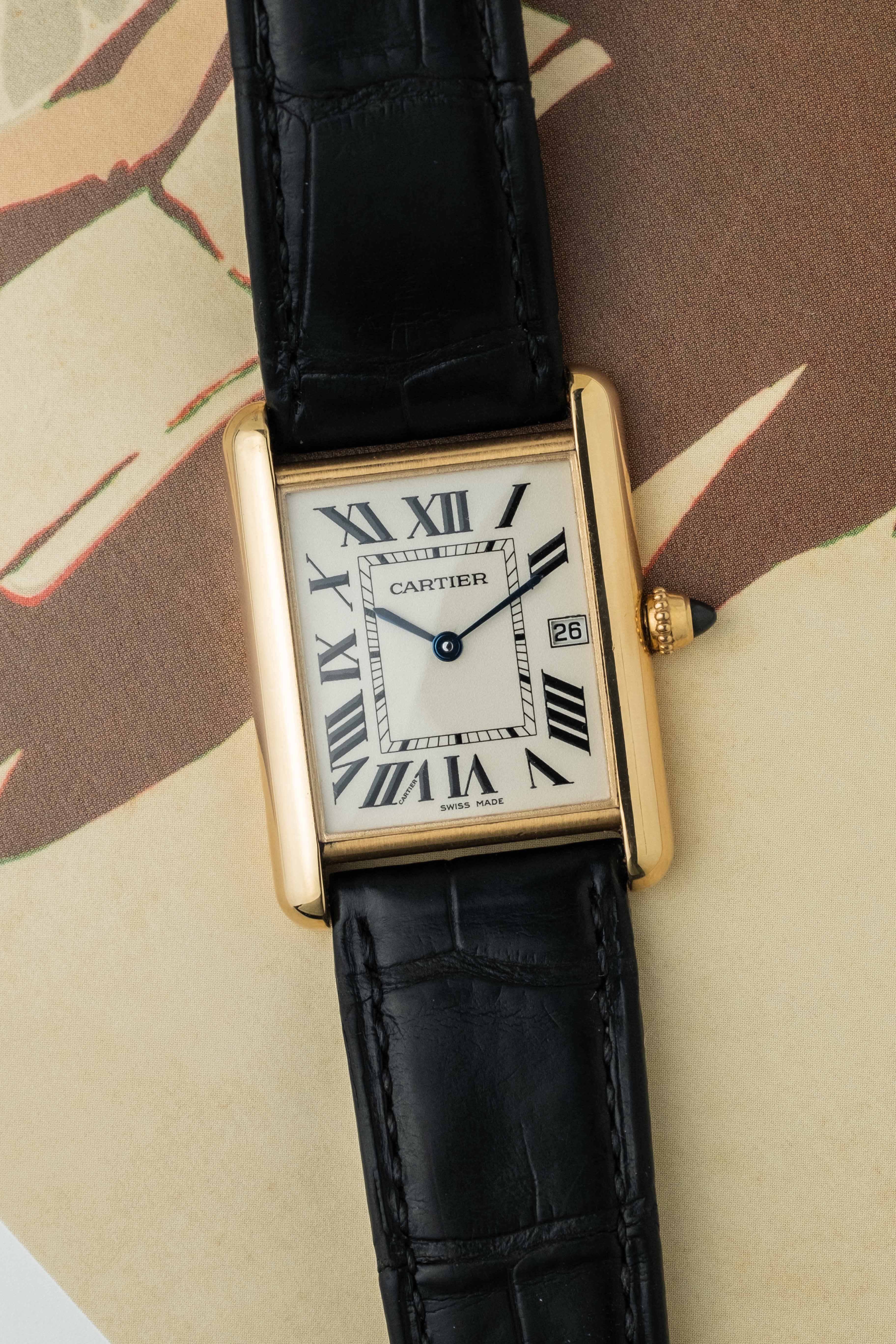 Cartier Tank Louis LM Ref. 2441 2014 w/ Pouch