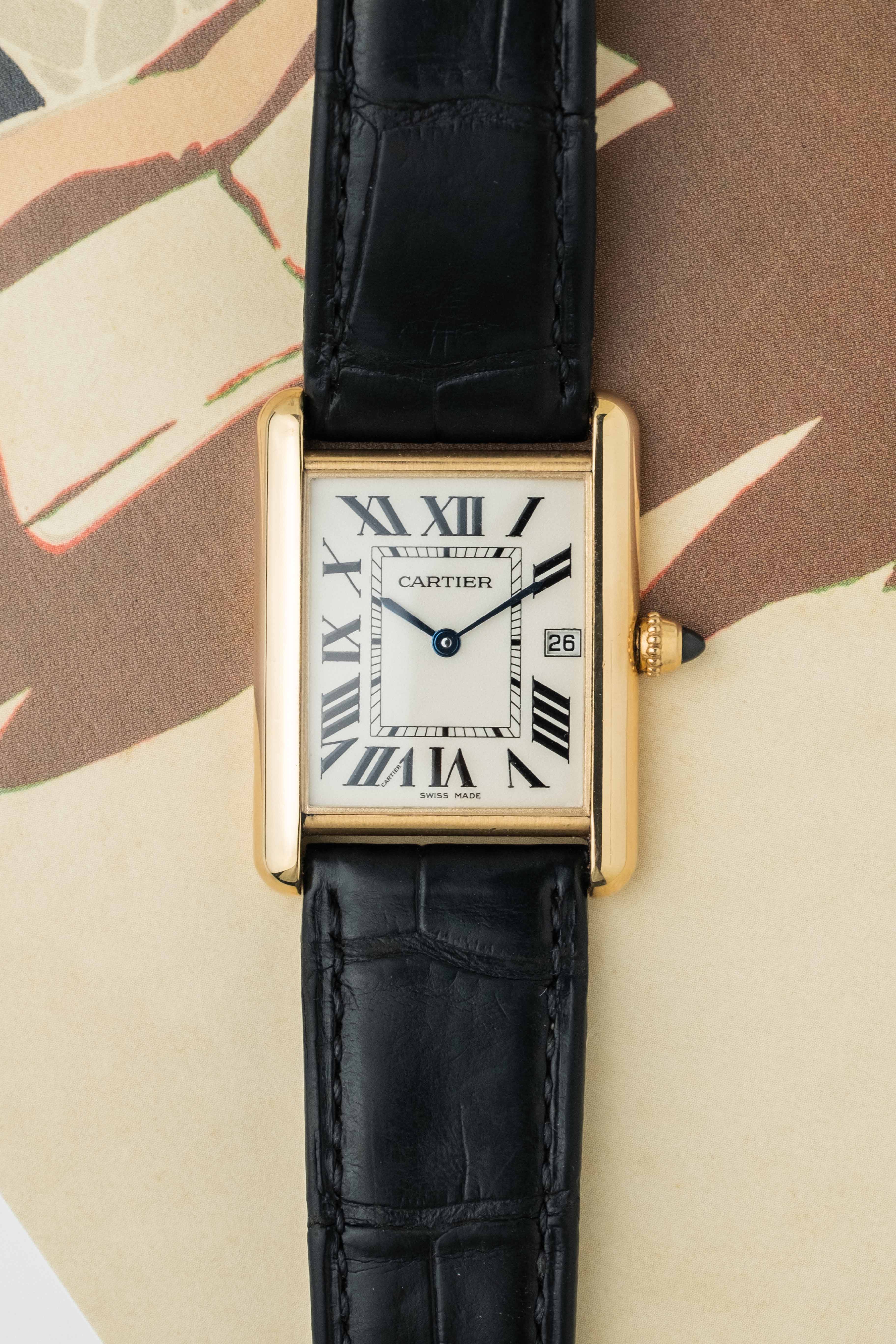 Cartier Tank Louis LM Ref. 2441 2014 w/ Pouch