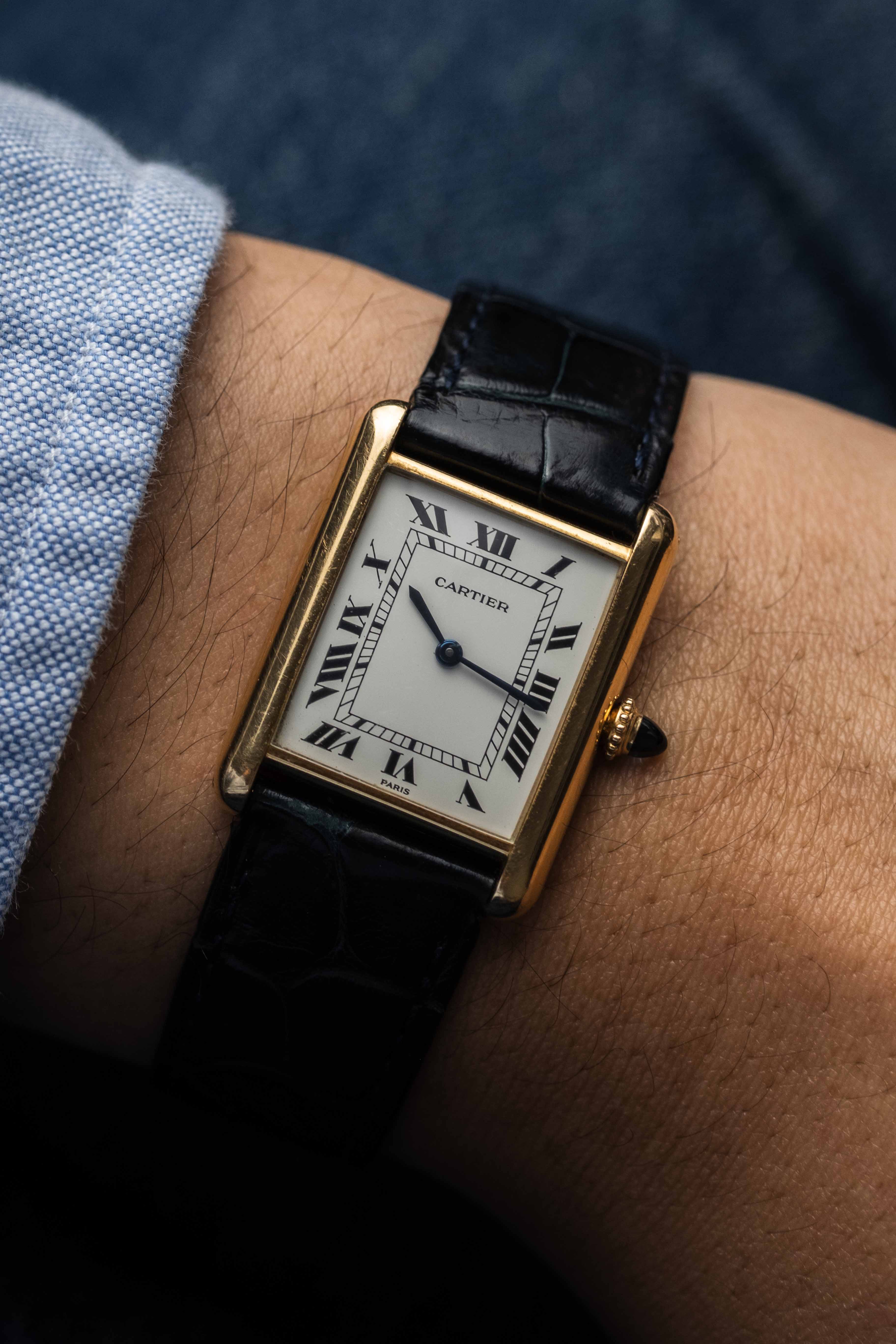 Cartier Tank Louis 'Paris' Dial Ref. 78086 1980's