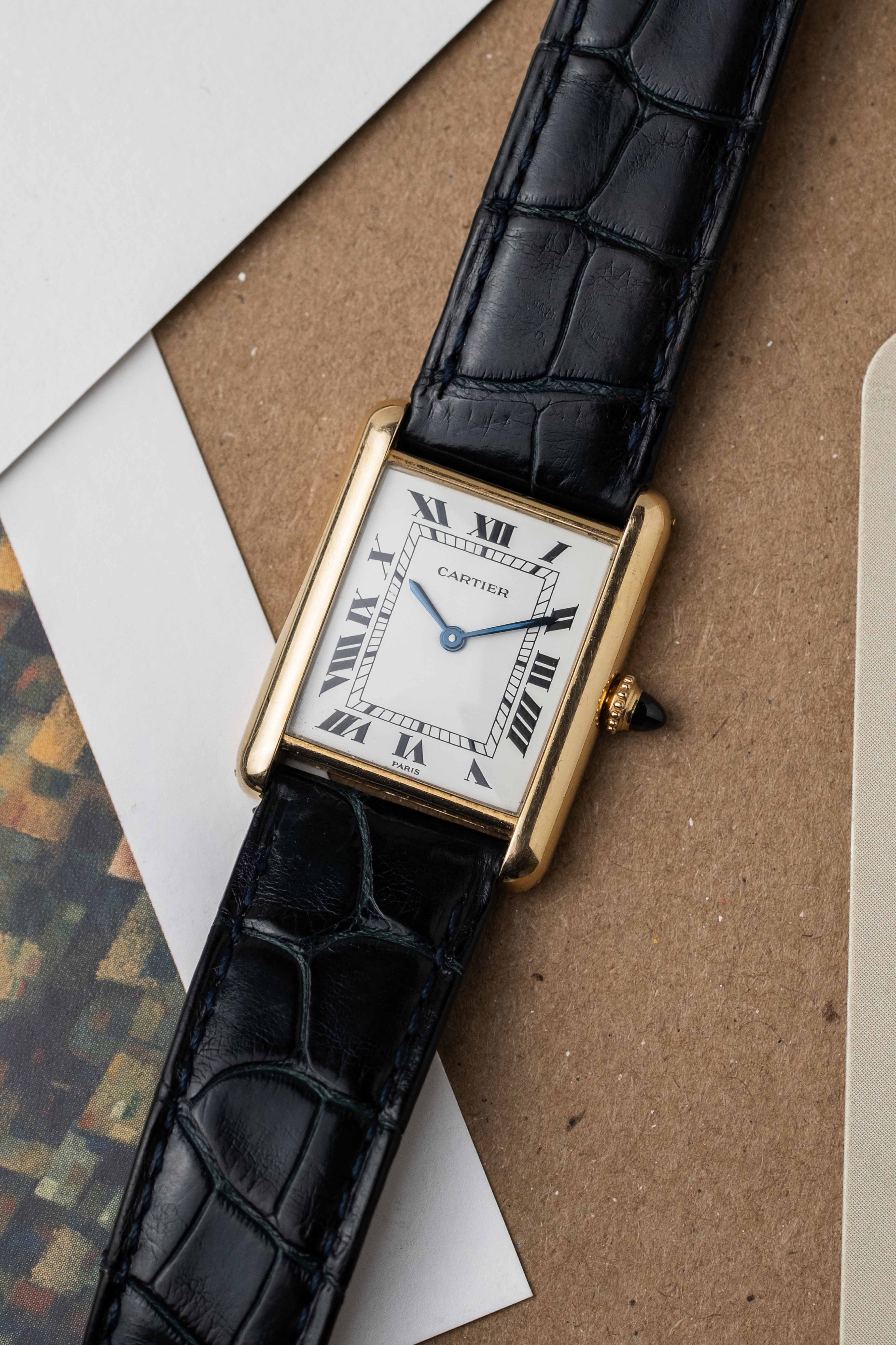 Cartier Tank Louis 'Paris' Dial Ref. 78086 1980's