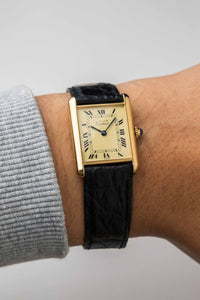 Cartier Tank Must De Cartier Ref. 590005 1990's On Wrist Photo