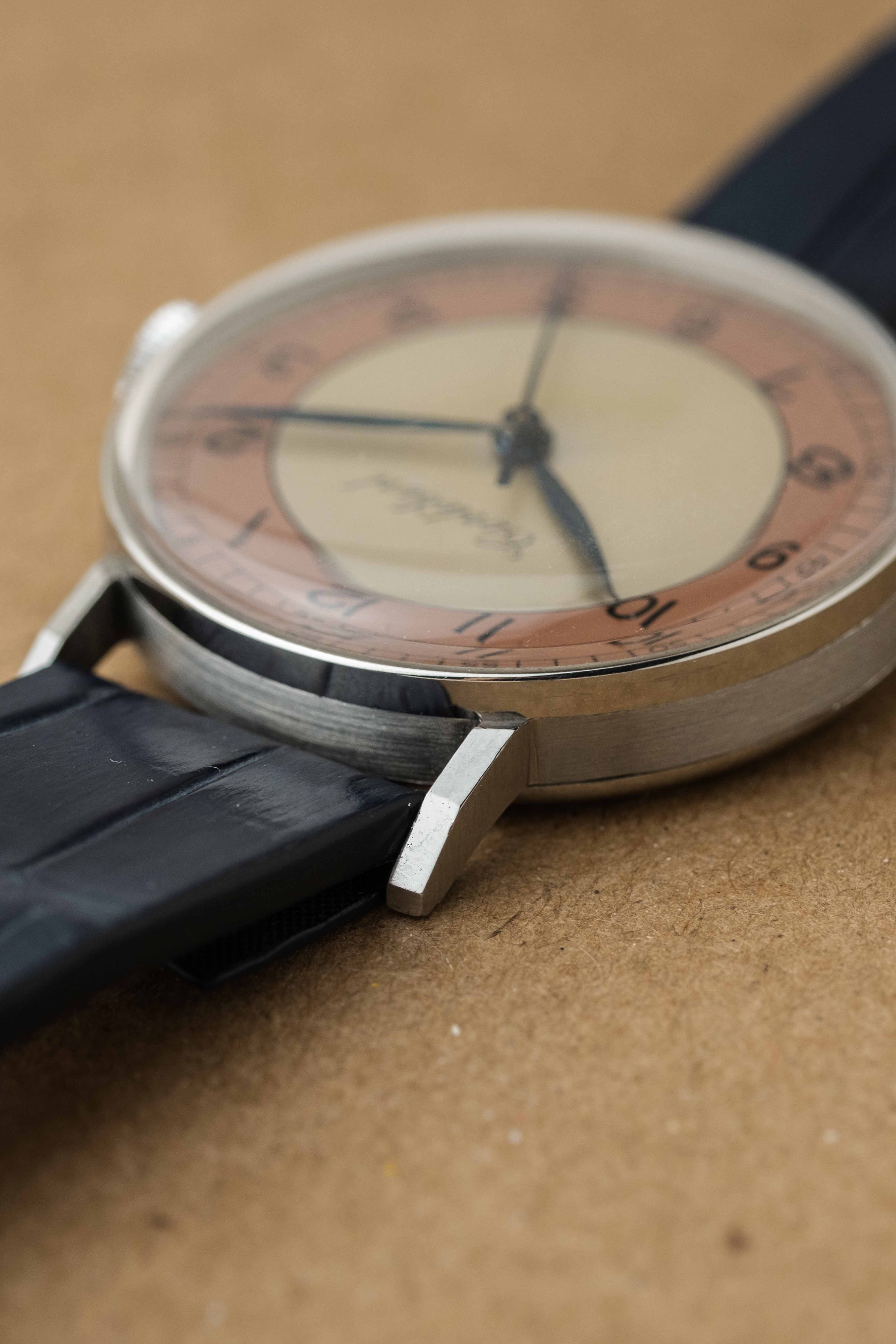 Cortébert Art Deco Dress Watch 'Sector' Dial 1940s