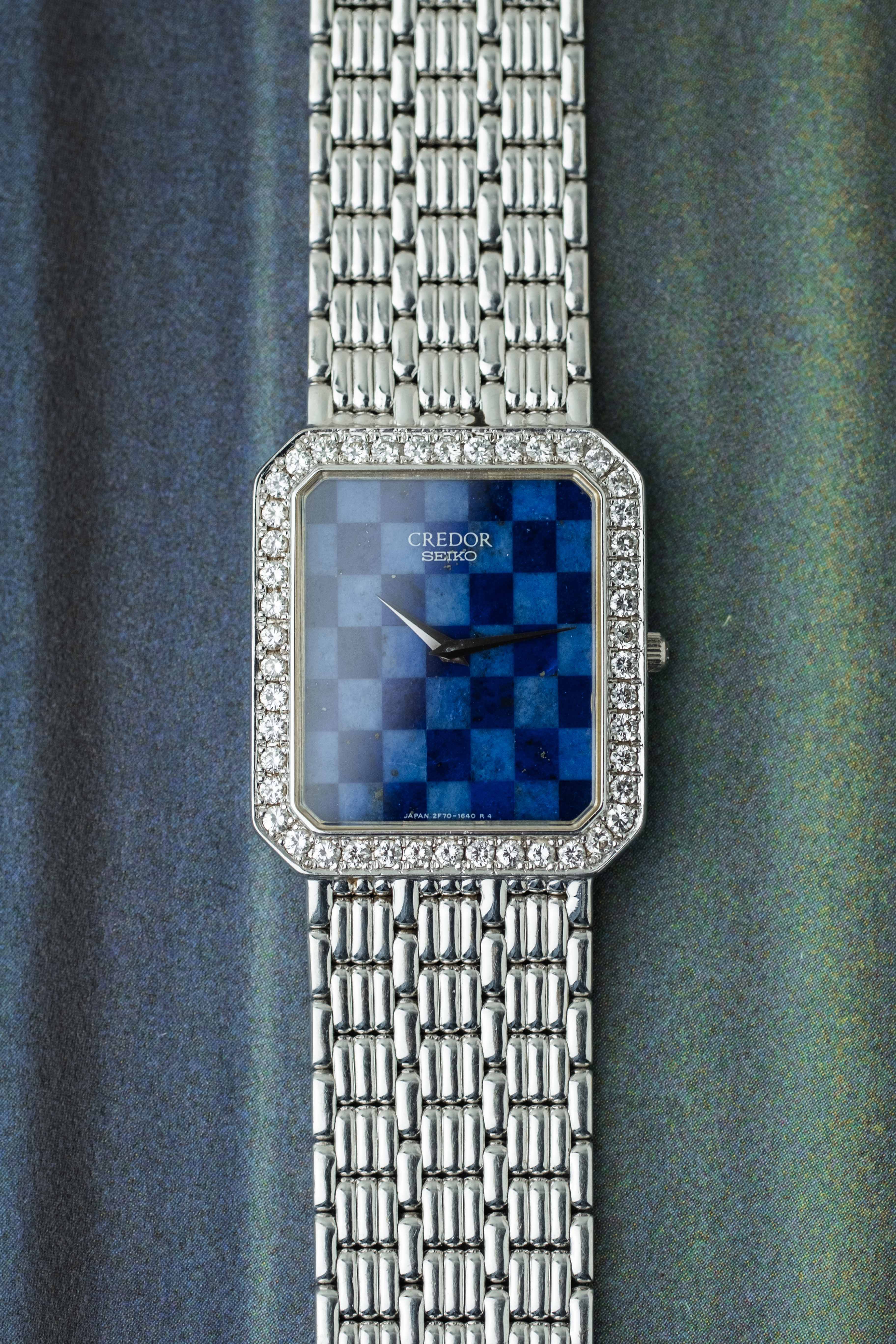 Credor Ref. 2F70-6220 'Lapis Checkerboard' Dial 1991