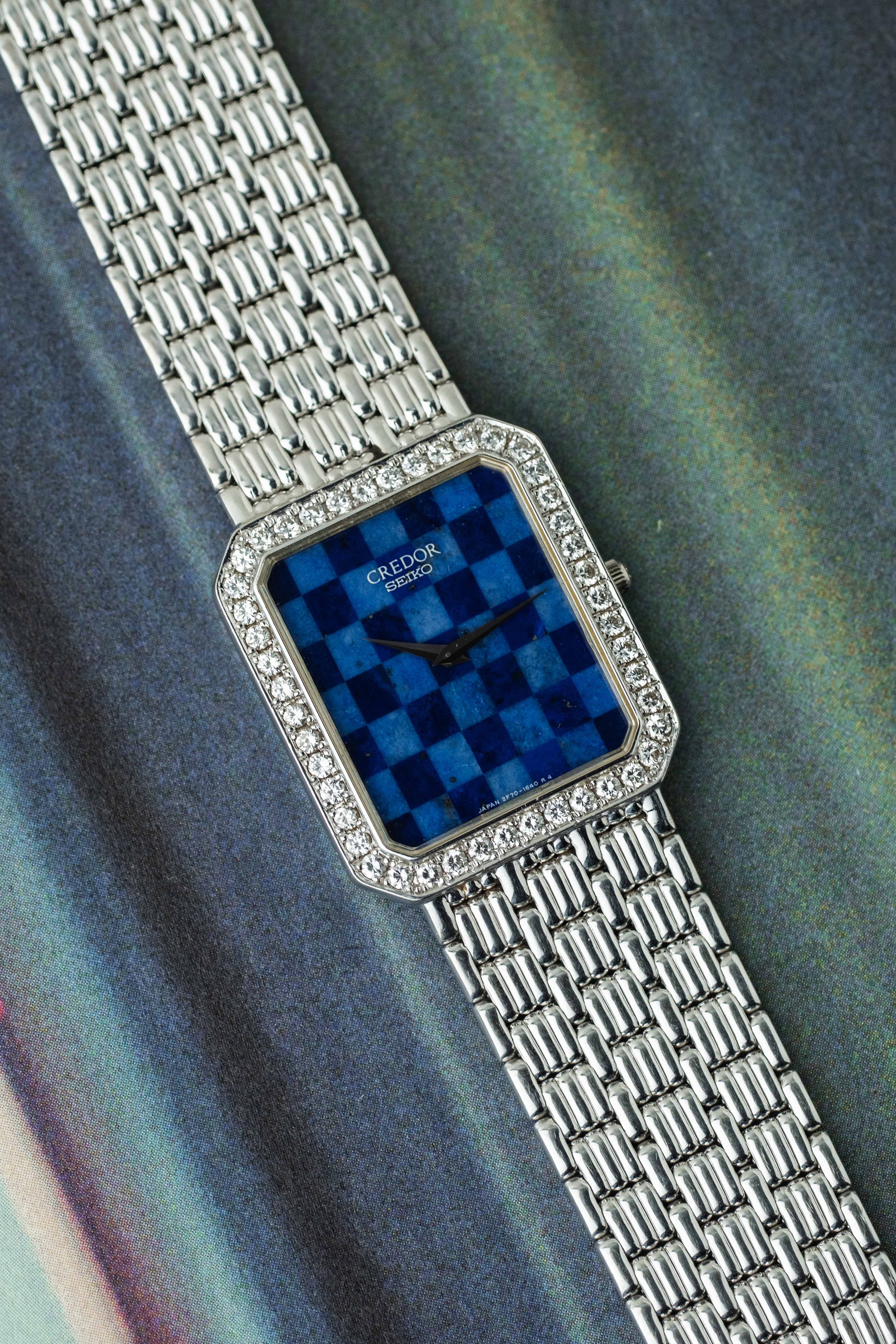 Credor Ref. 2F70-6220 'Lapis Checkerboard' Dial 1991