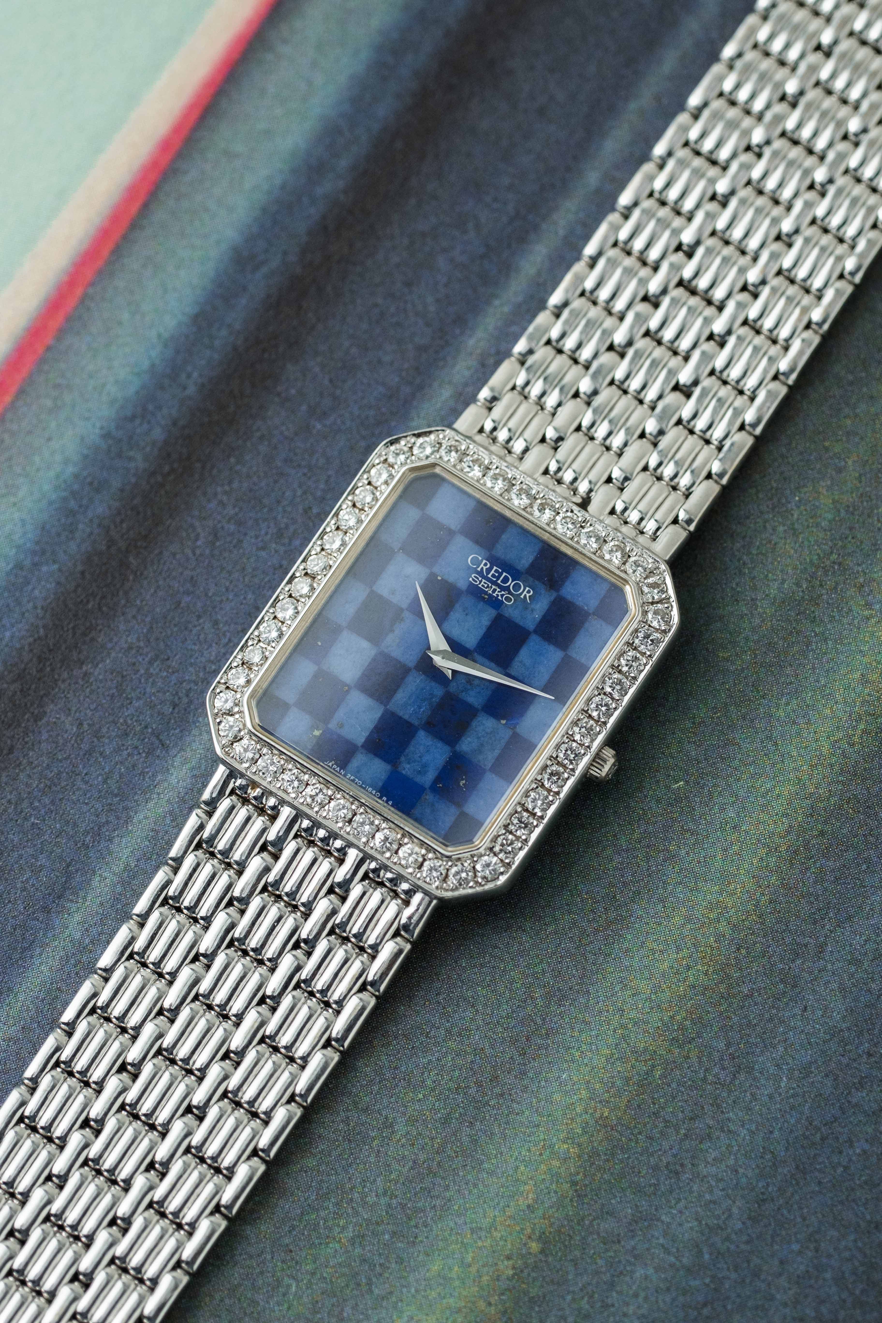 Credor Ref. 2F70-6220 'Lapis Checkerboard' Dial 1991