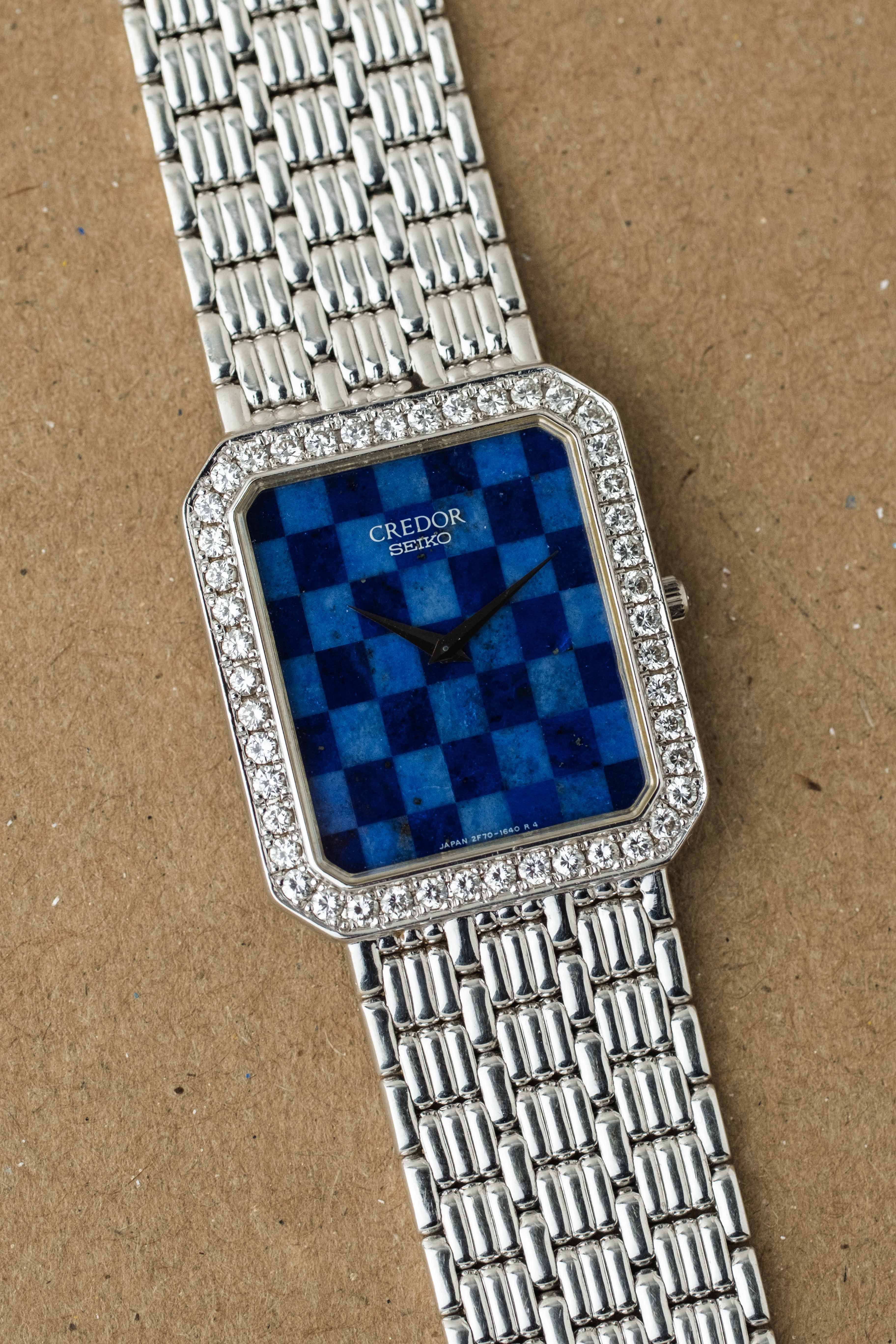 Credor Ref. 2F70-6220 'Lapis Checkerboard' Dial 1991