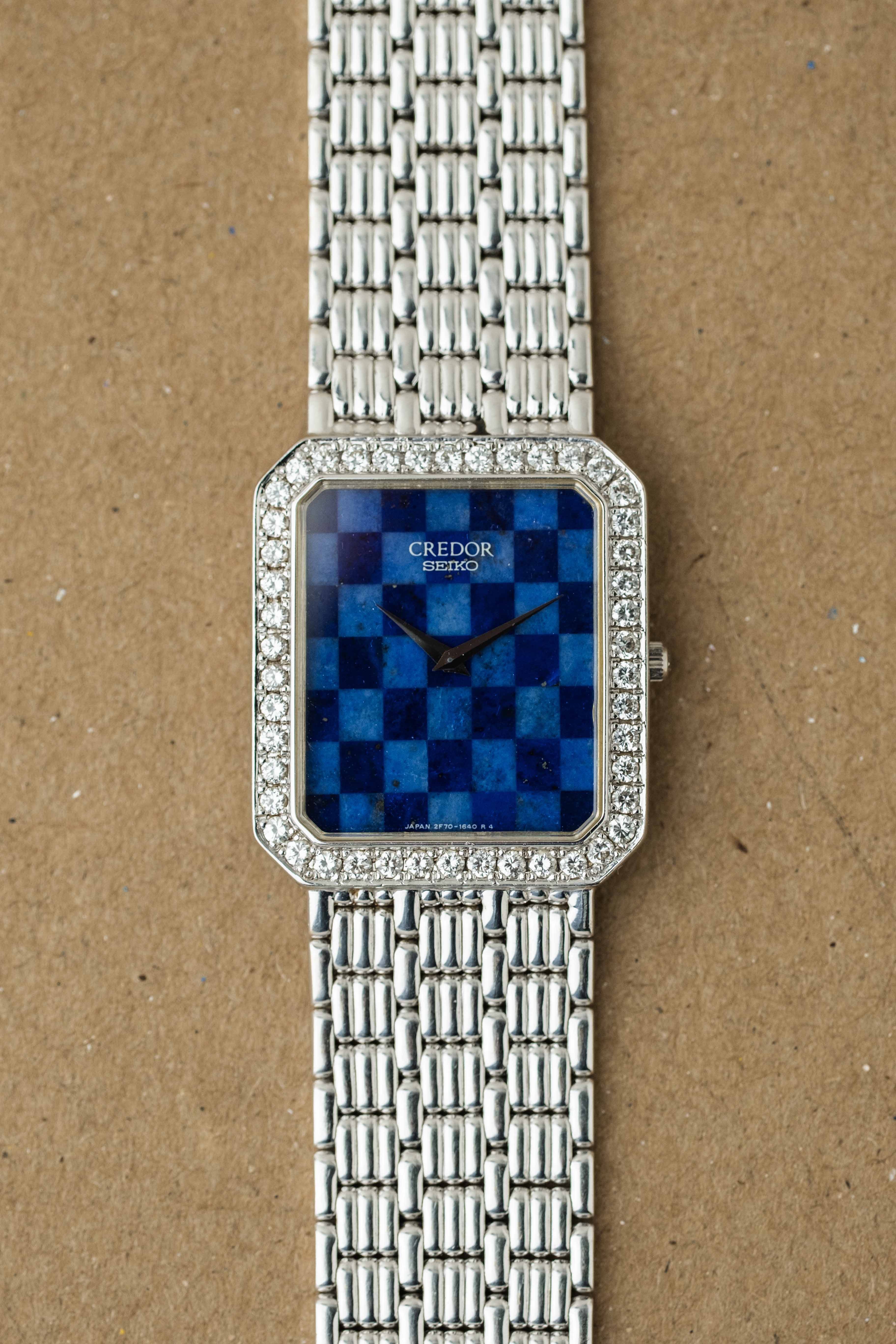 Credor Ref. 2F70-6220 'Lapis Checkerboard' Dial 1991