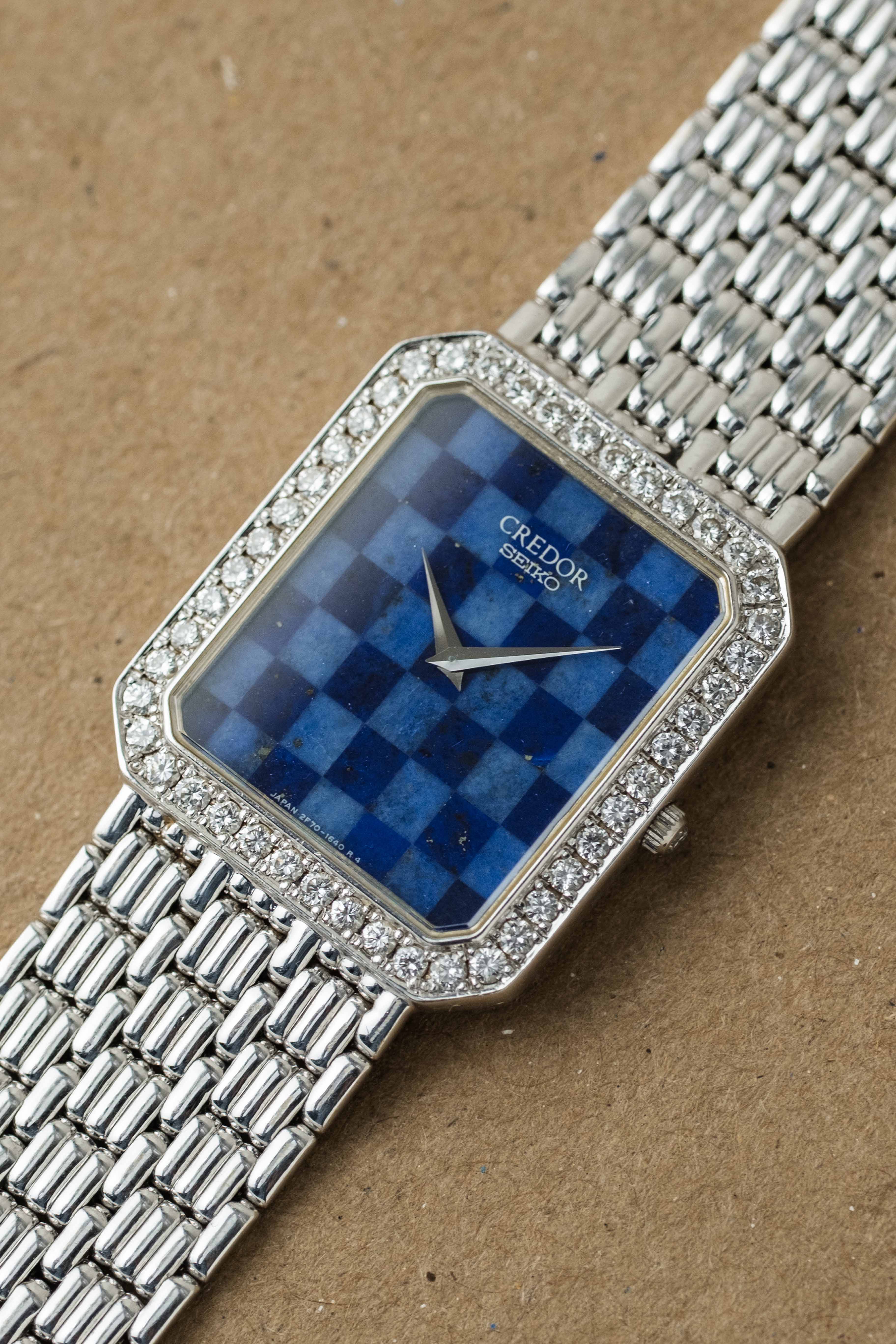 Credor Ref. 2F70-6220 'Lapis Checkerboard' Dial 1991