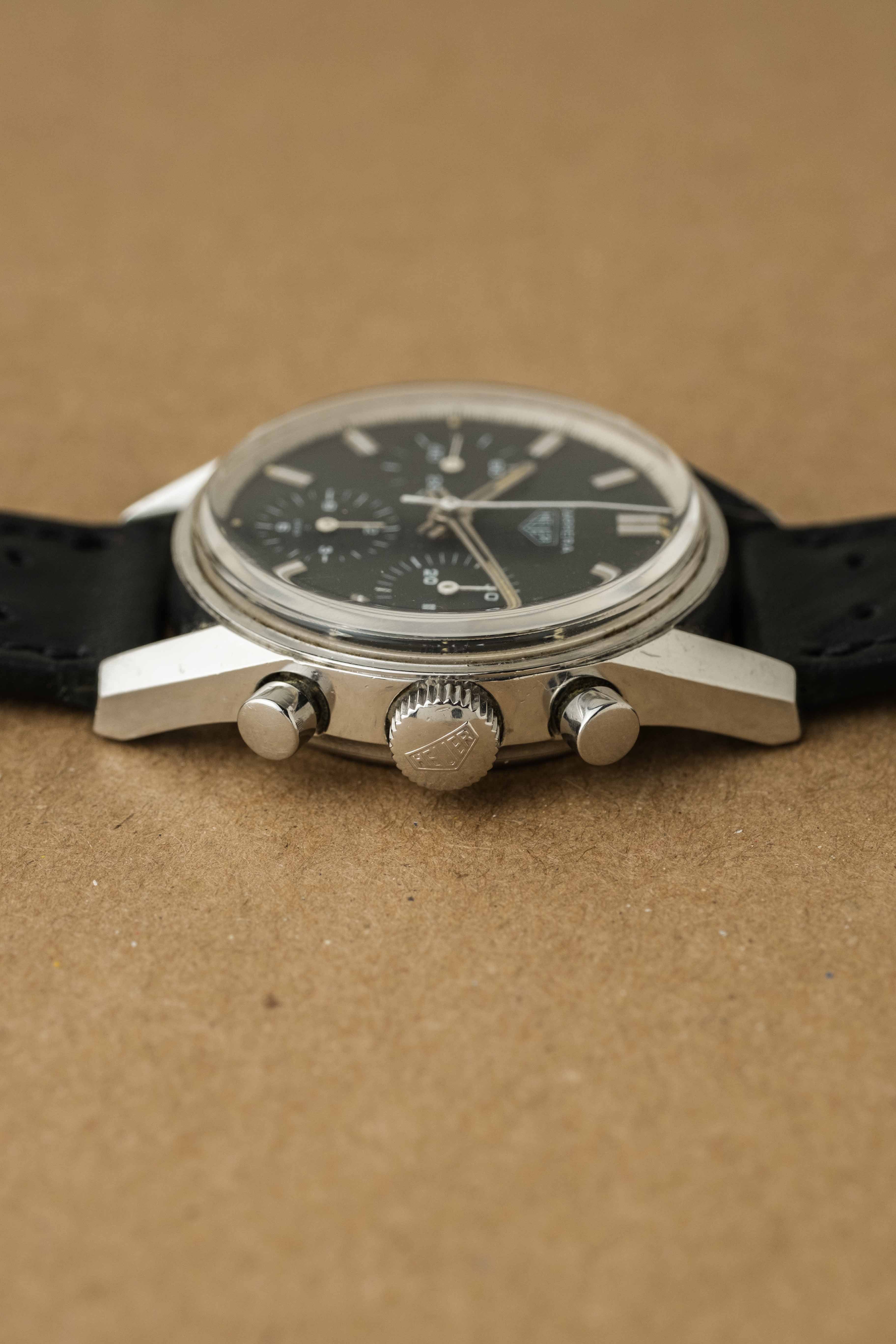 Heuer Carrera, 2nd Execution Ref. 2447N 'Black' Dial 1960s