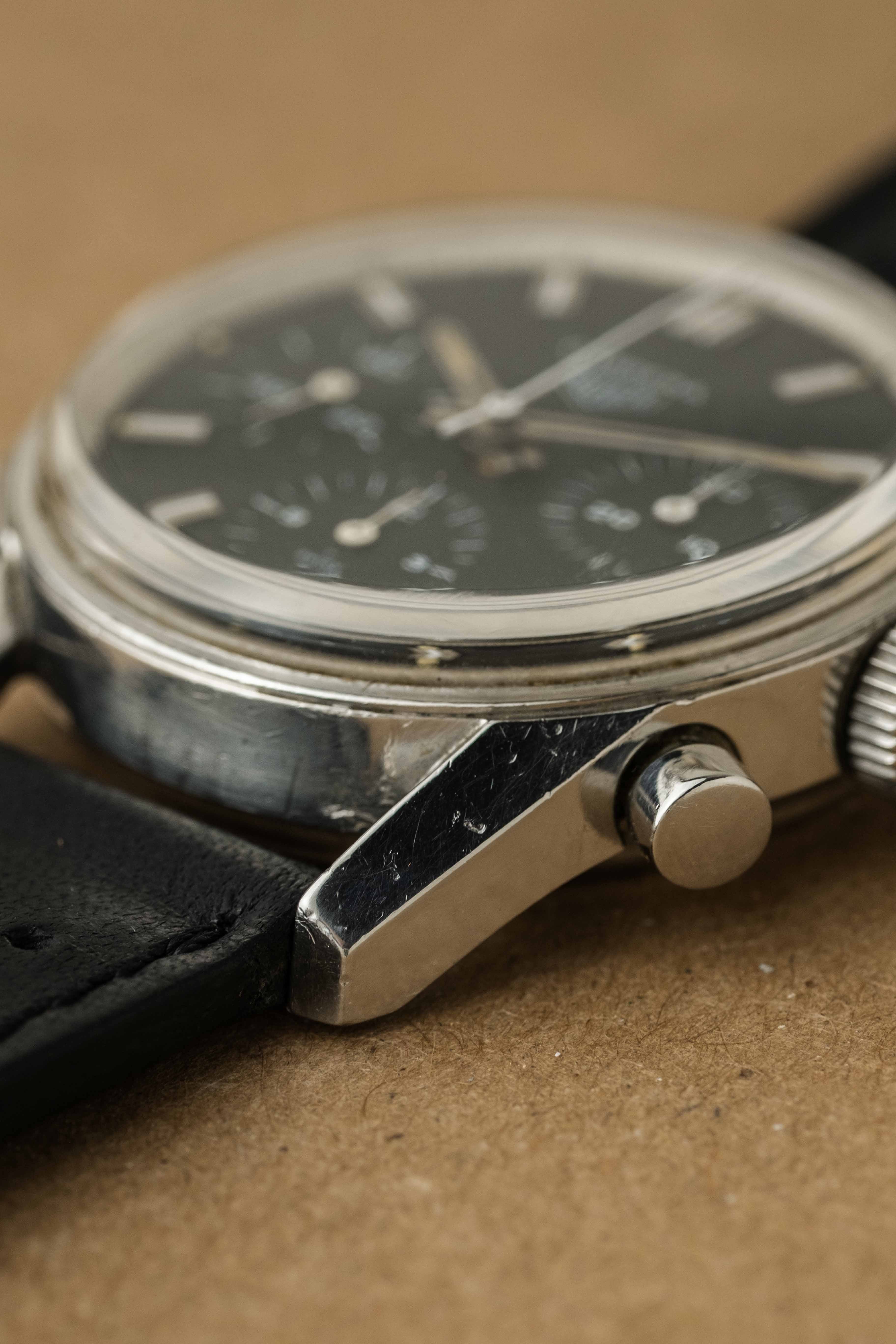 Heuer Carrera, 2nd Execution Ref. 2447N 'Black' Dial 1960s