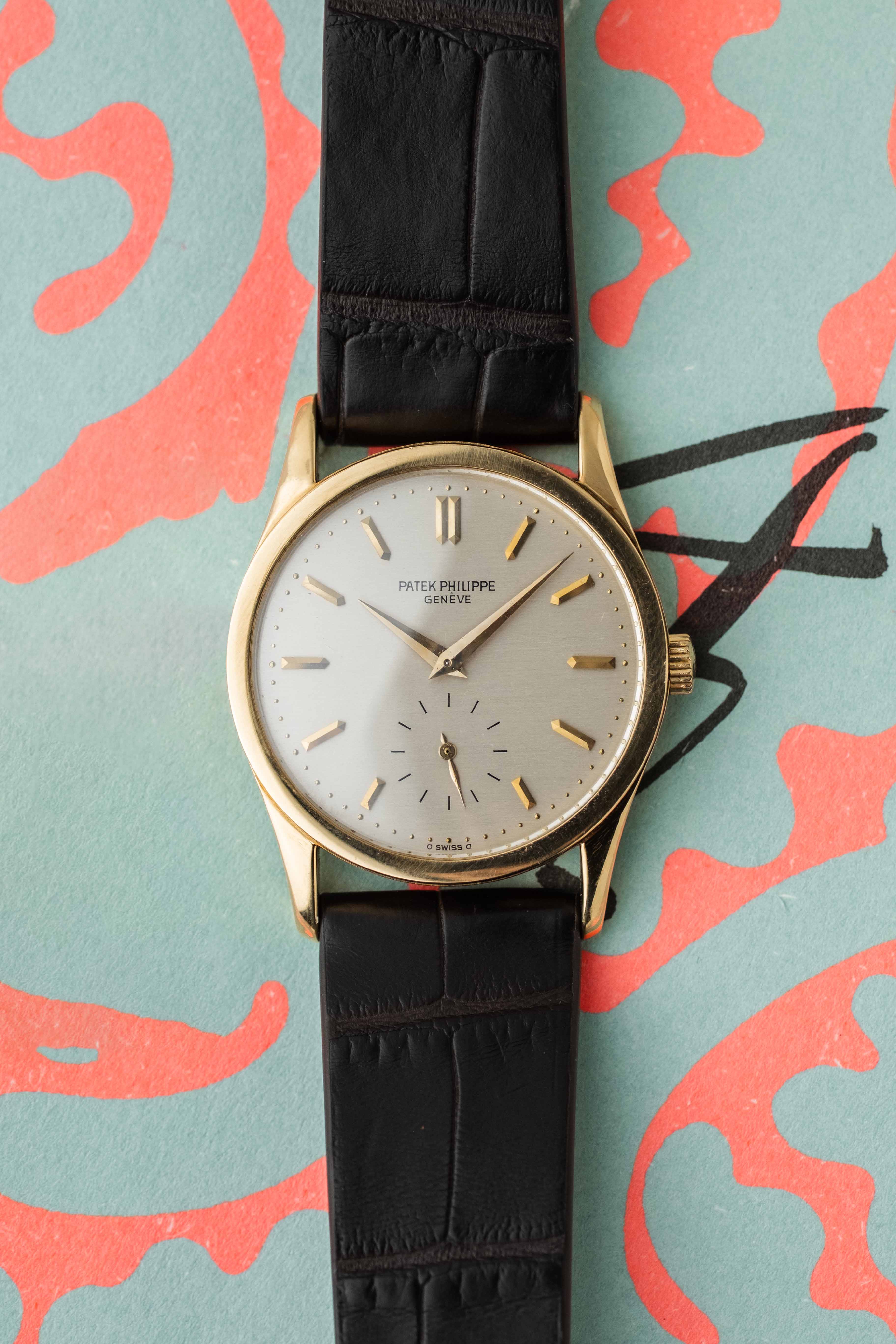Patek Philippe Calatrava Ref. 3796 'Brushed Silver' Dial 1987 w/ Extract & Box