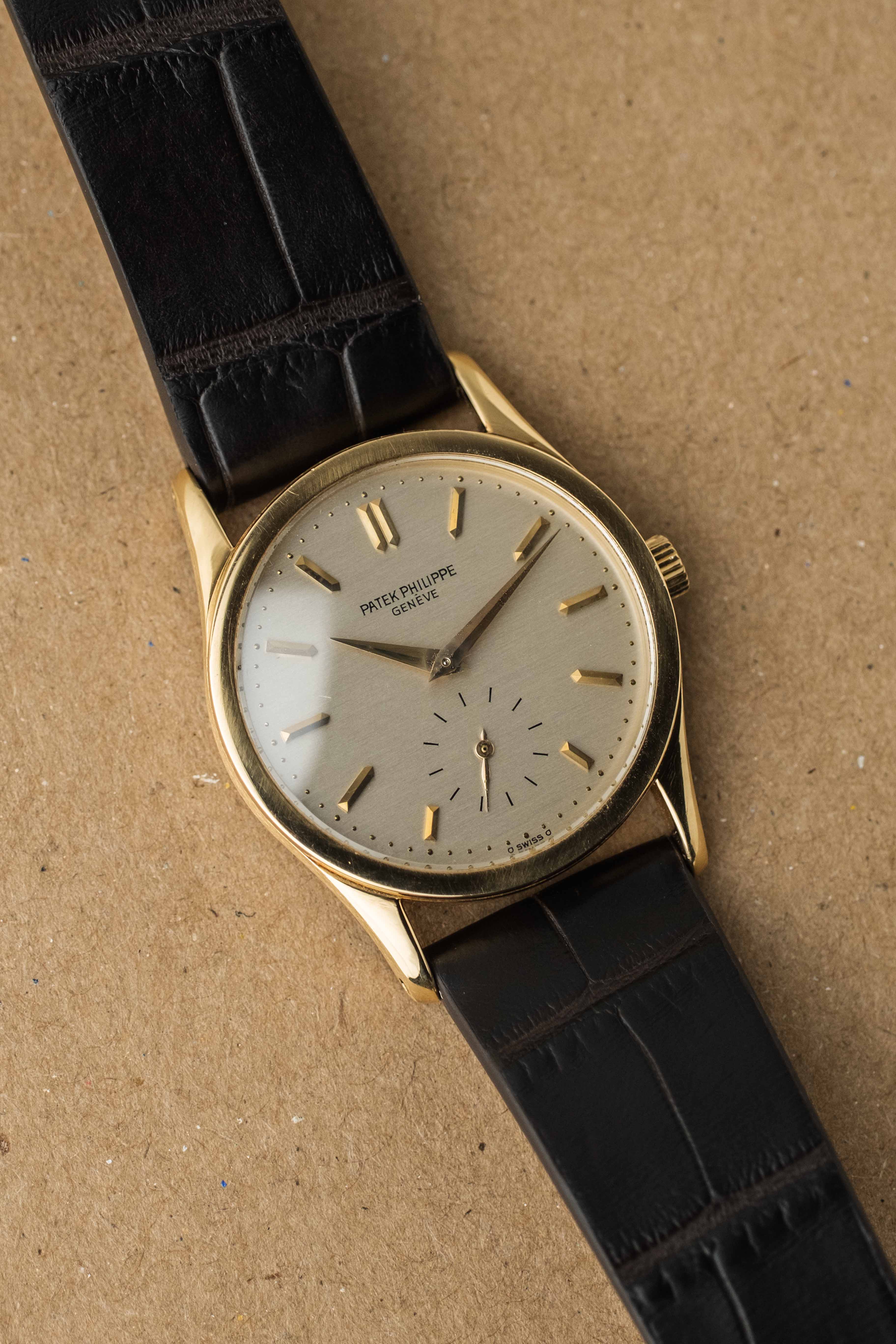 Patek Philippe Calatrava Ref. 3796 'Brushed Silver' Dial 1987 w/ Extract & Box