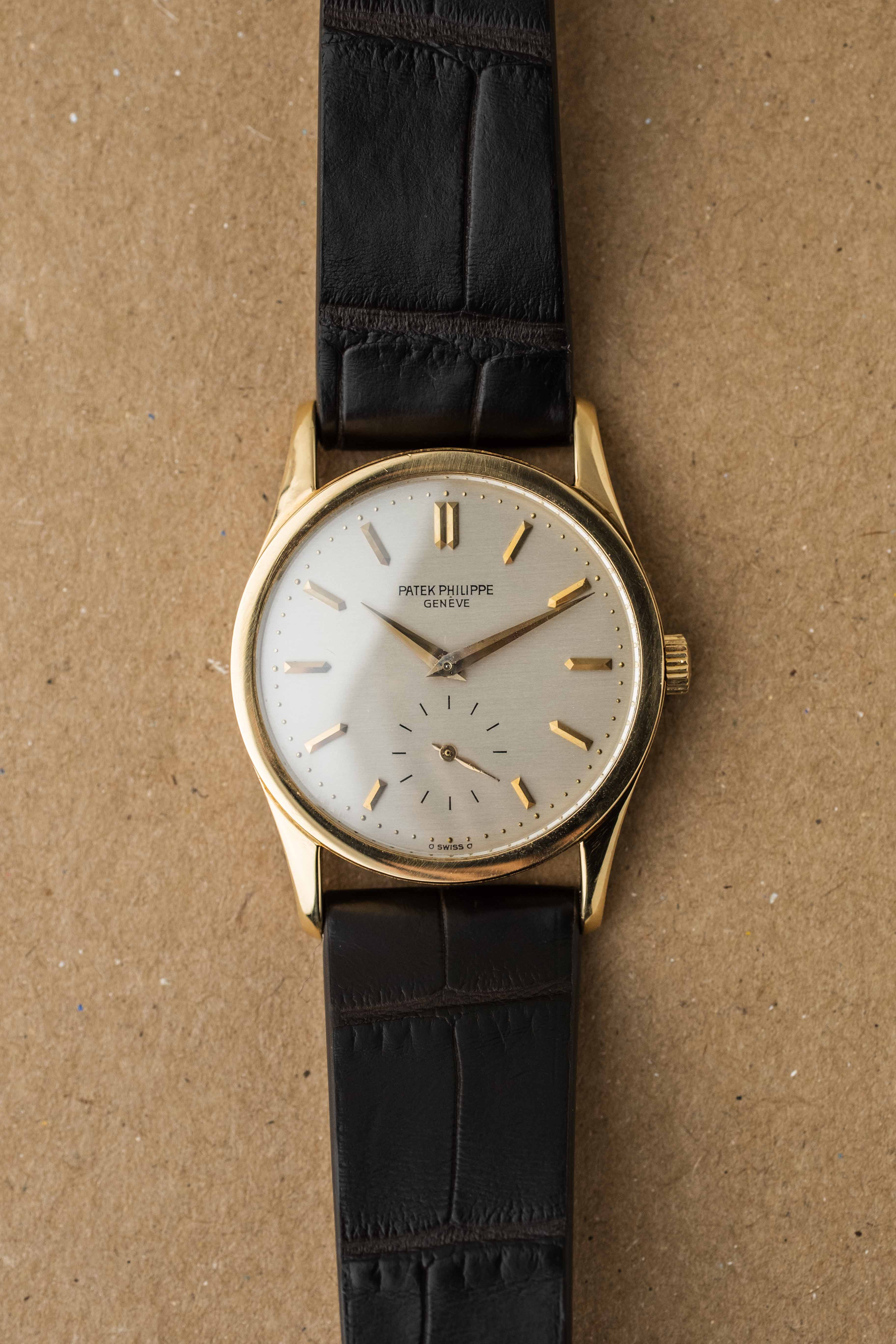 Patek Philippe Calatrava Ref. 3796 'Brushed Silver' Dial 1987 w/ Extract & Box