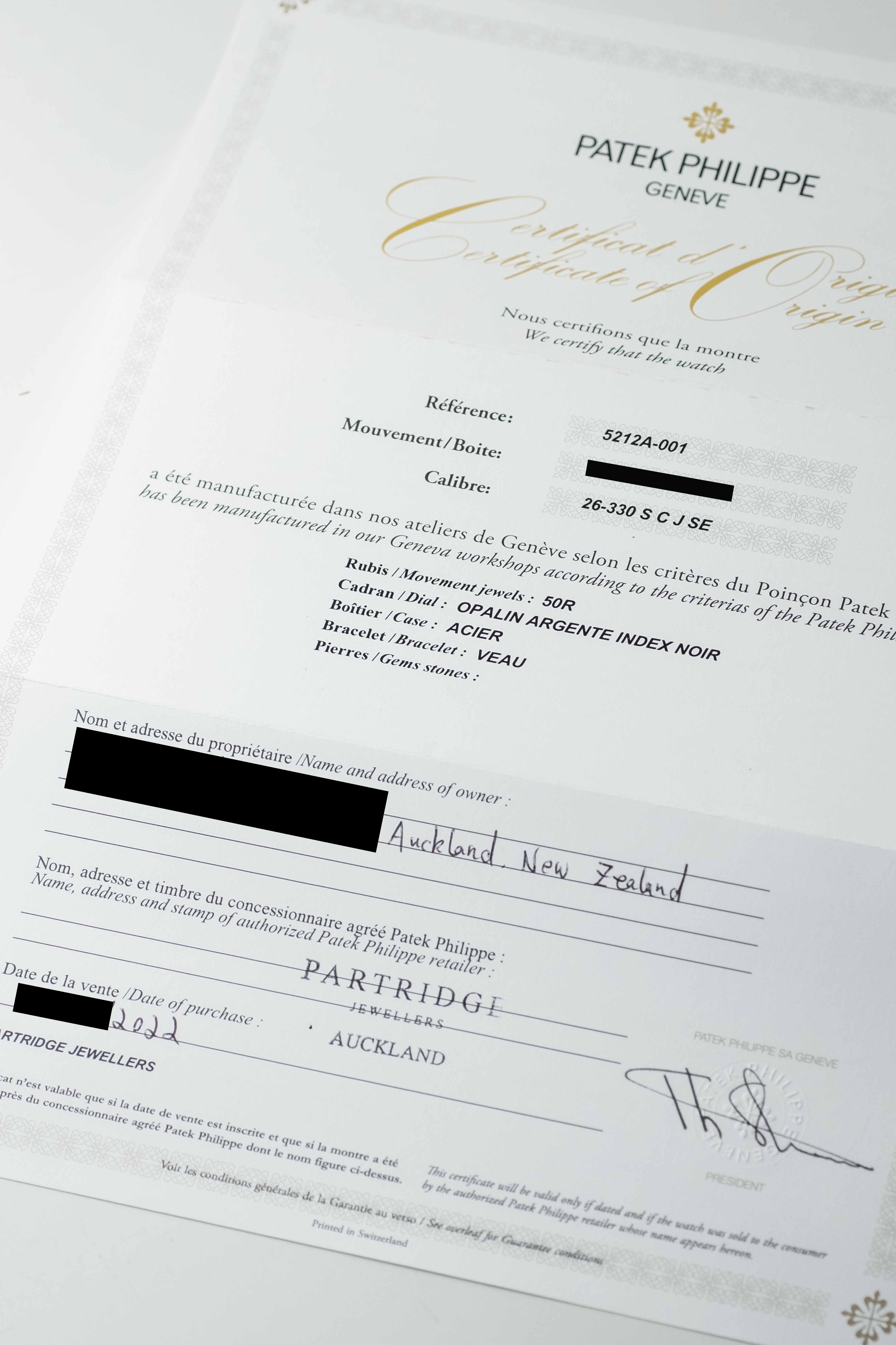Patek Philippe Calatrava Weekly Calendar Ref. 5212A 2022 w/ Box & Papers