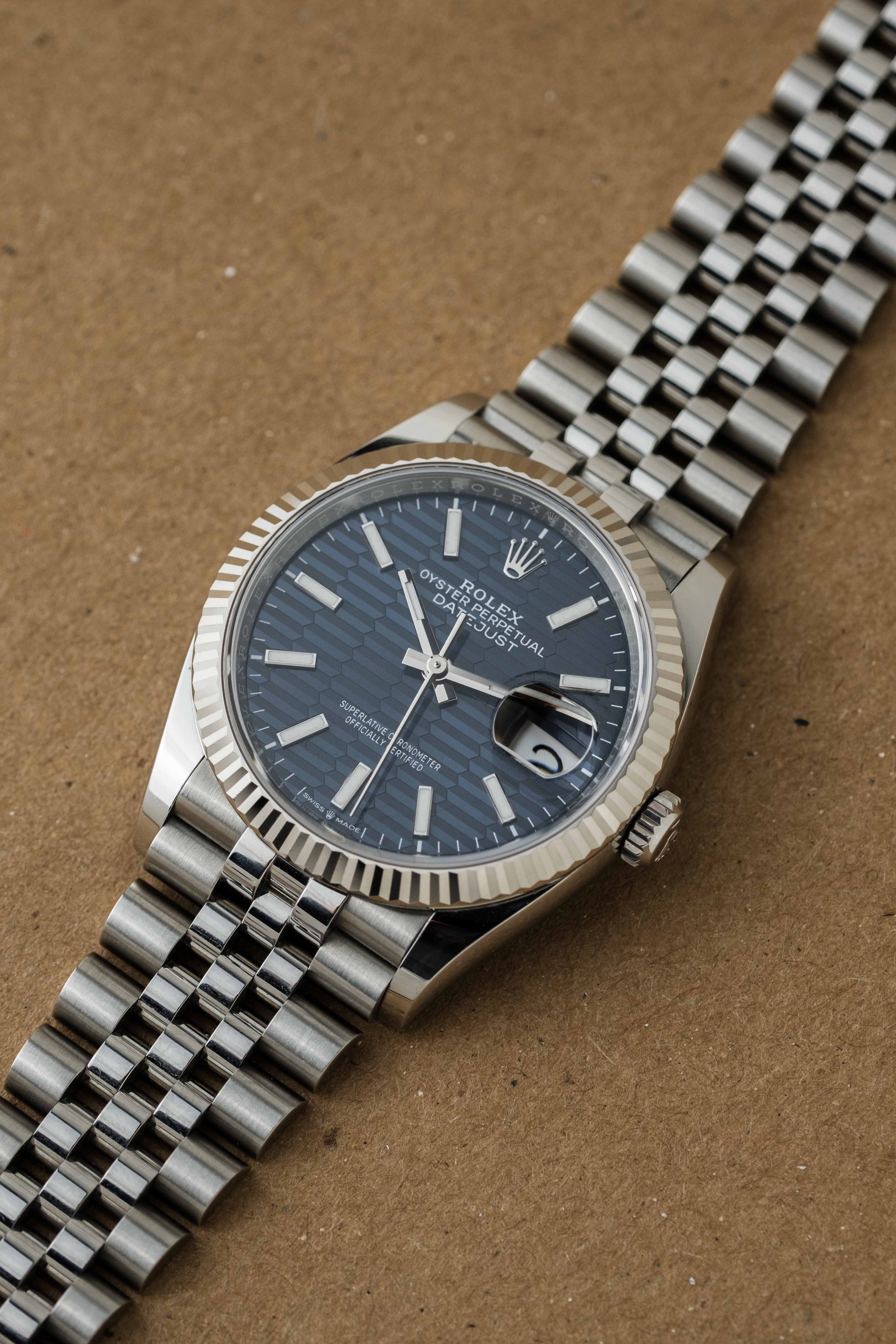Rolex Datejust Ref. 126234 'Blue Motif' Dial 2023 w/ Box & Papers