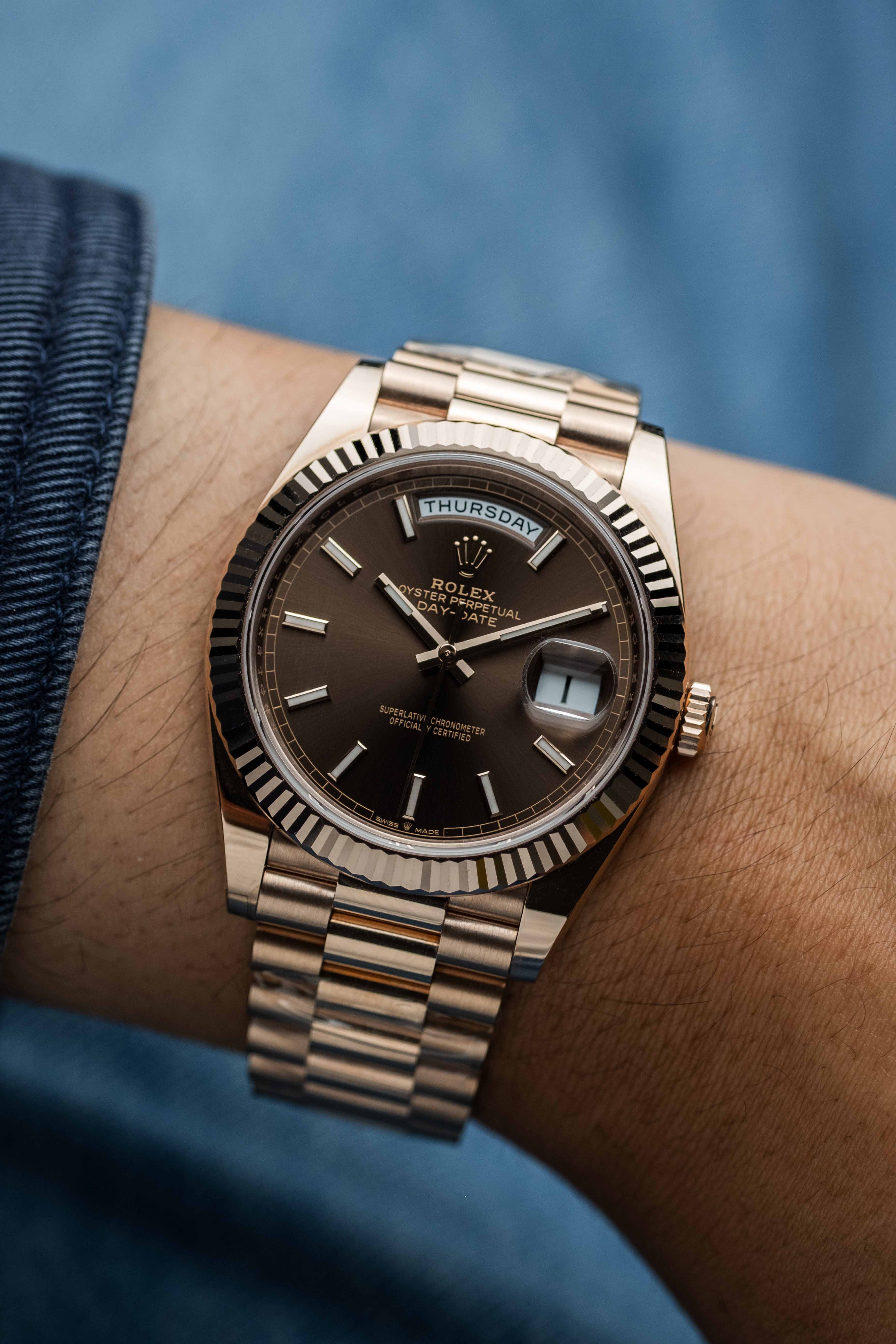 Rolex Day-Date 40 Ref. 228235 'Chocolate Brown' Dial 2024 w/ Box & Papers